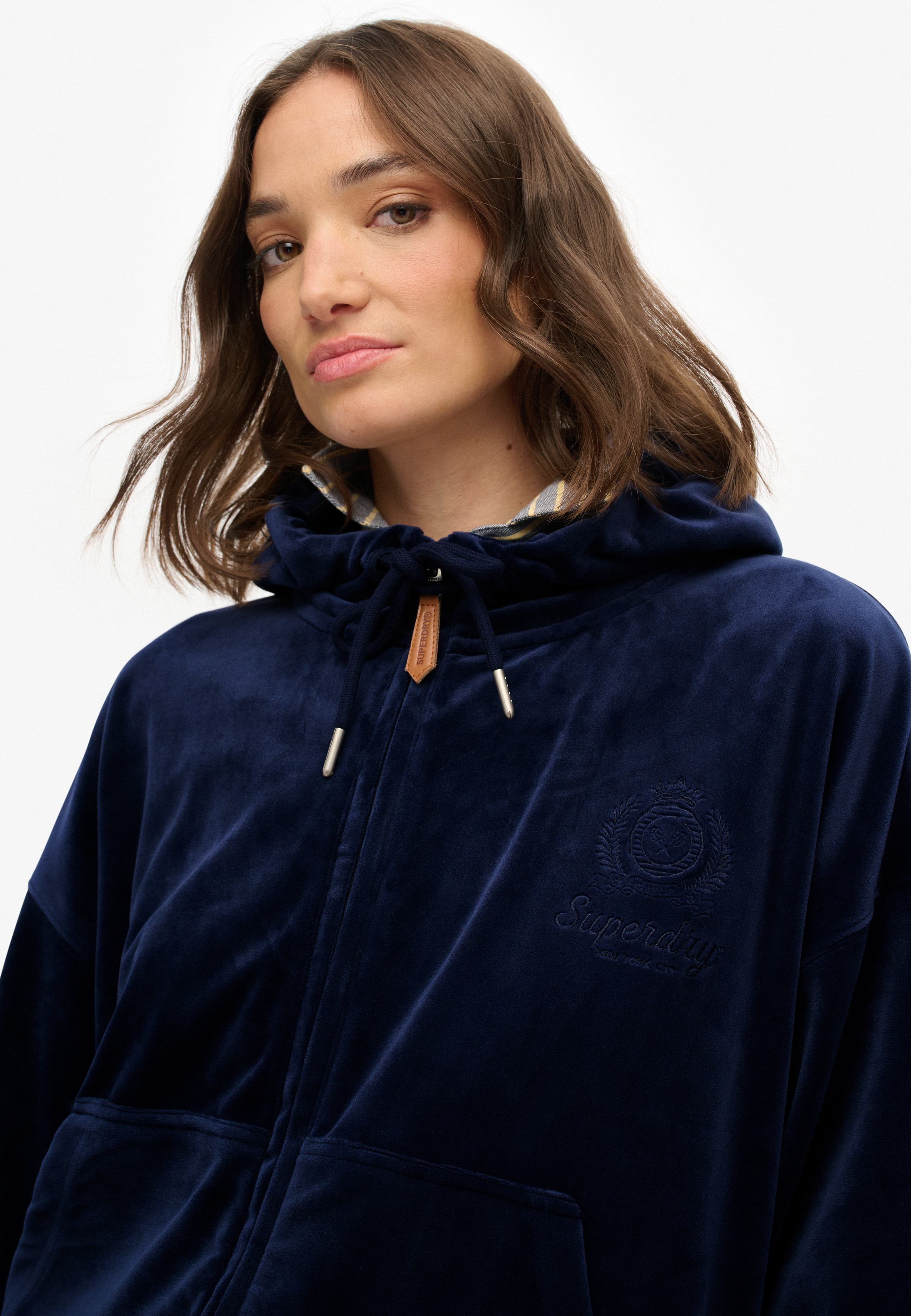 COUNTRY CLUB VELOUR ZIPHOOD