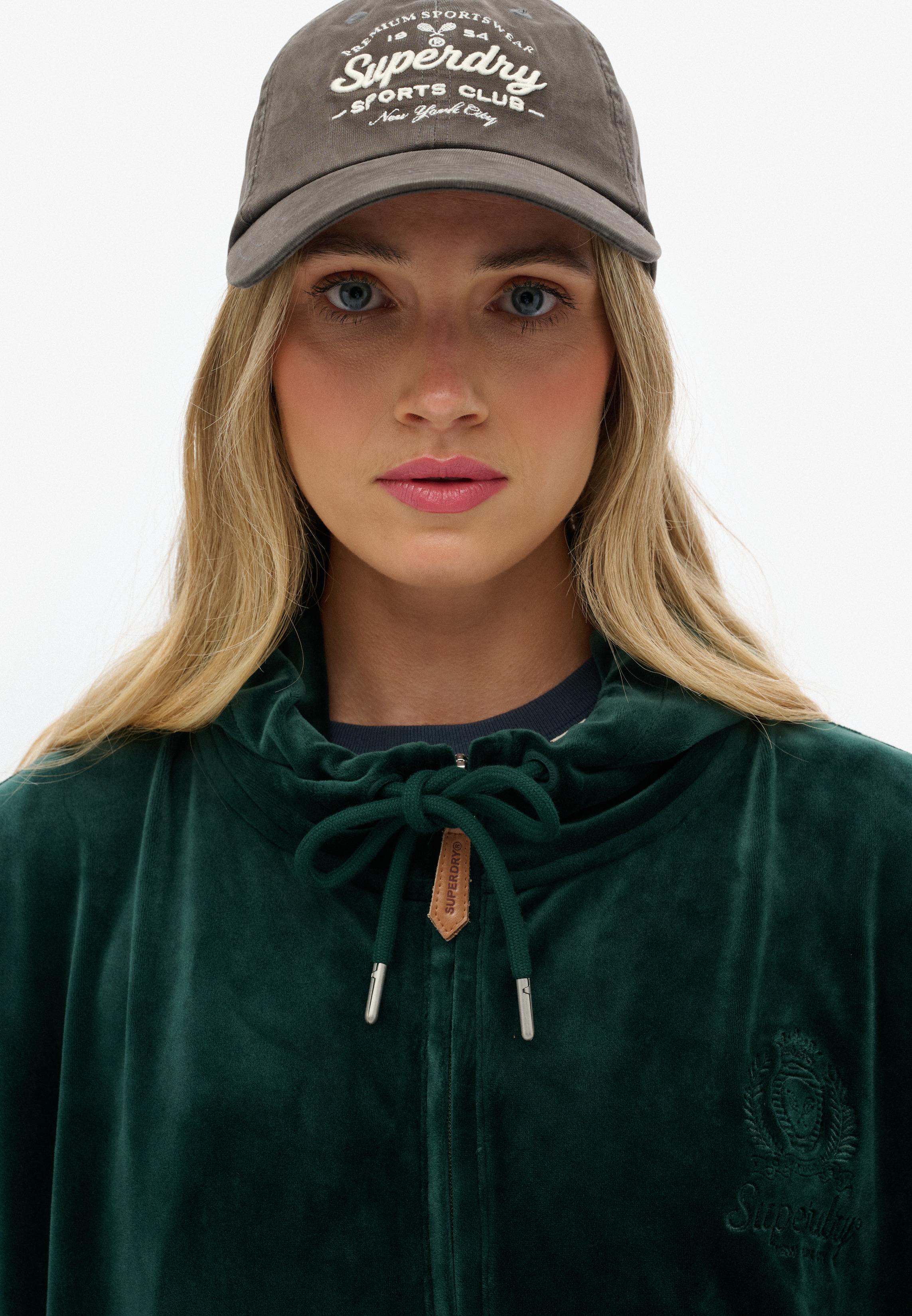 COUNTRY CLUB VELOUR ZIPHOOD