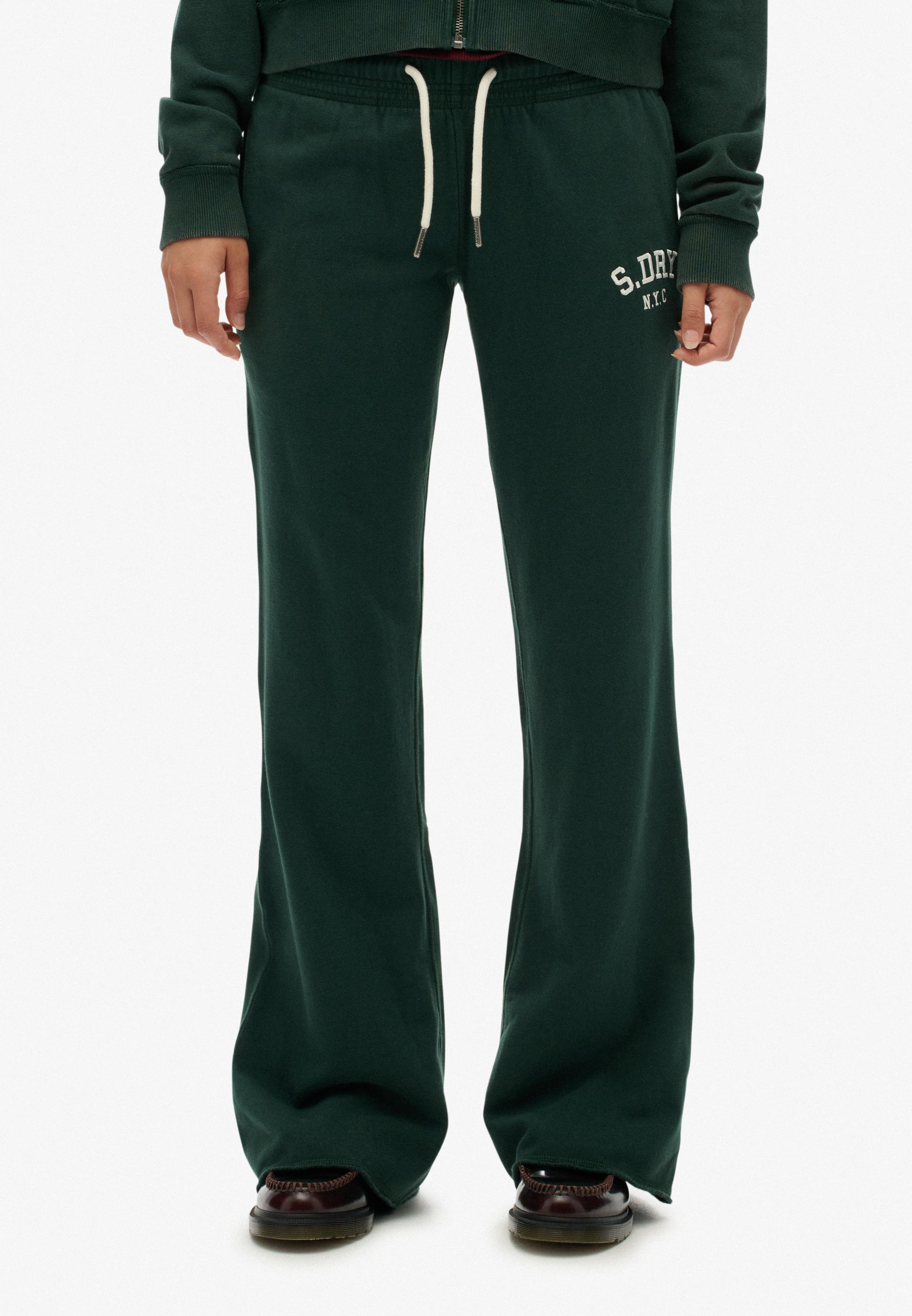 ATHLETIC EMB FLARE JOGGER