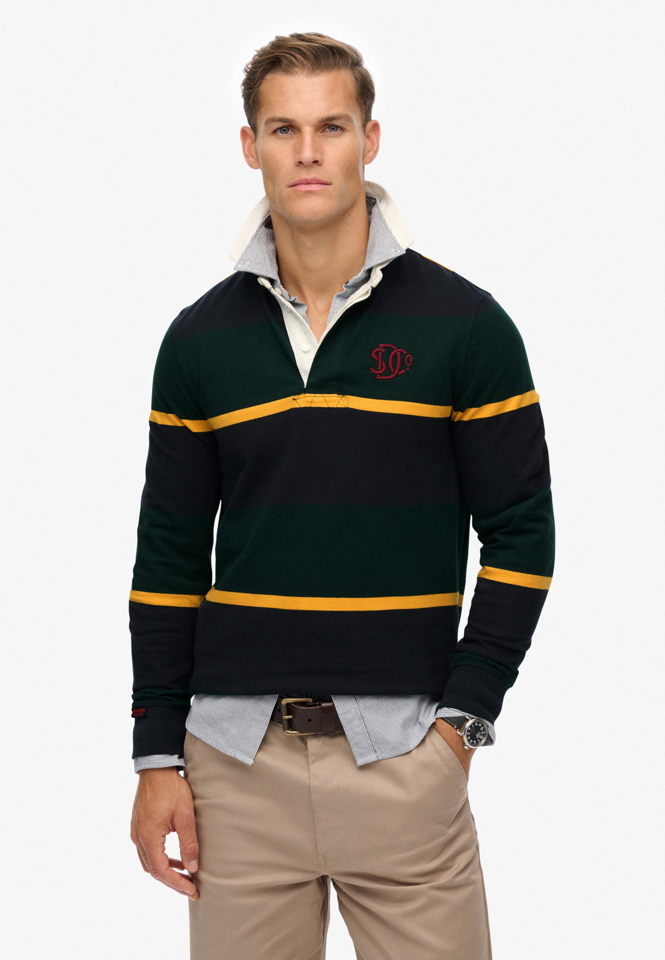 VINTAGE ATHLETIC STRIPE RUGBY