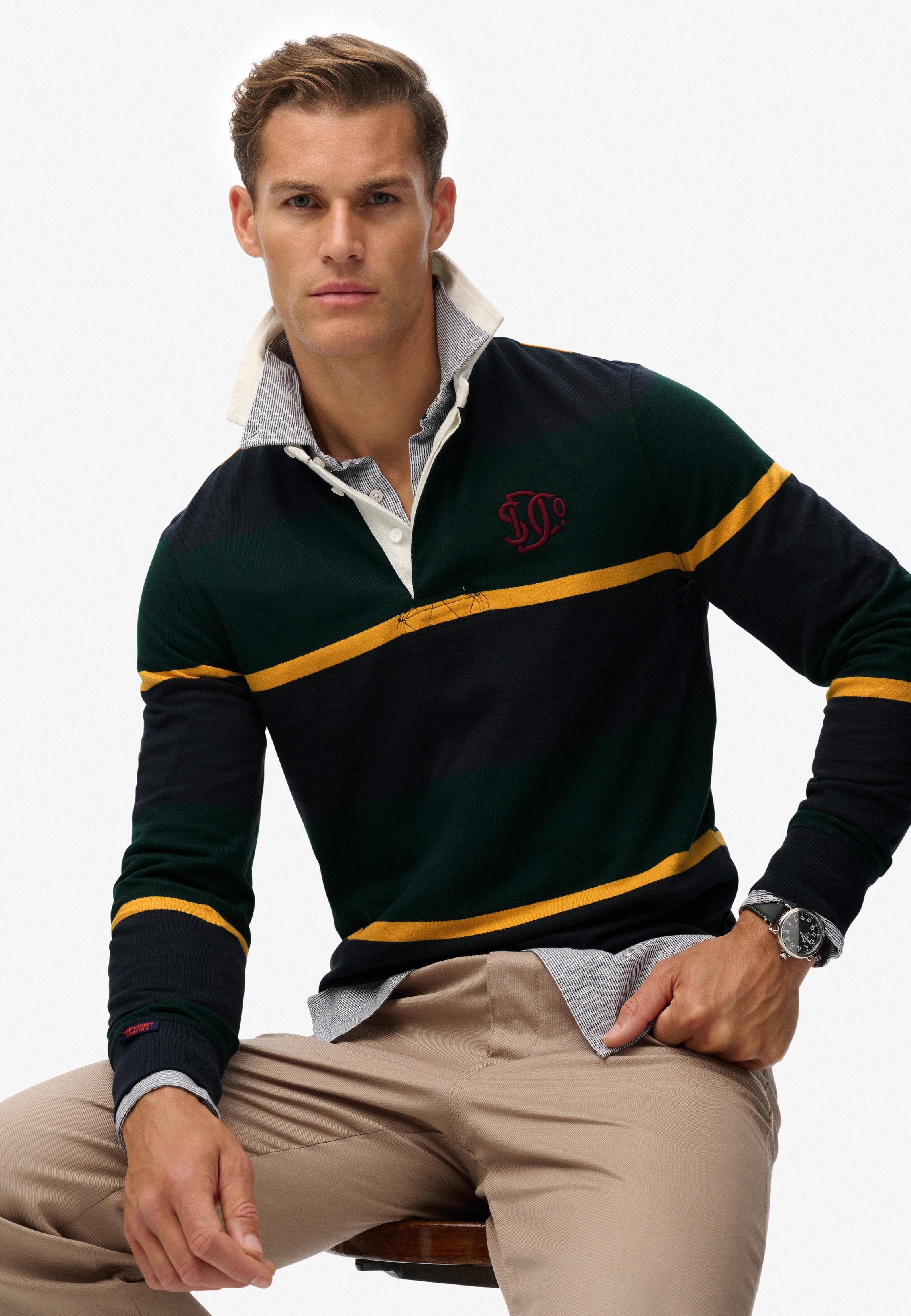 VINTAGE ATHLETIC STRIPE RUGBY