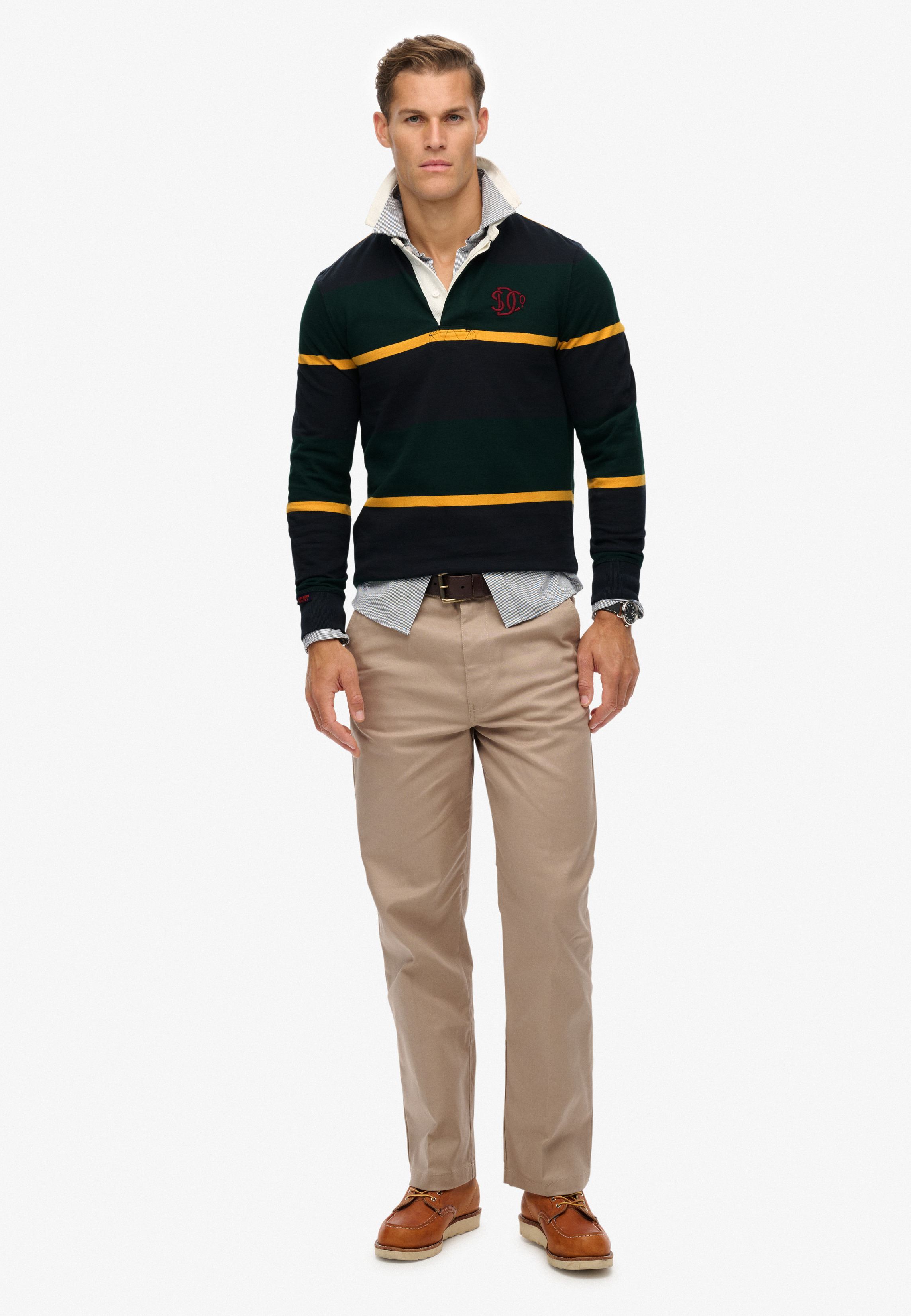 VINTAGE ATHLETIC STRIPE RUGBY