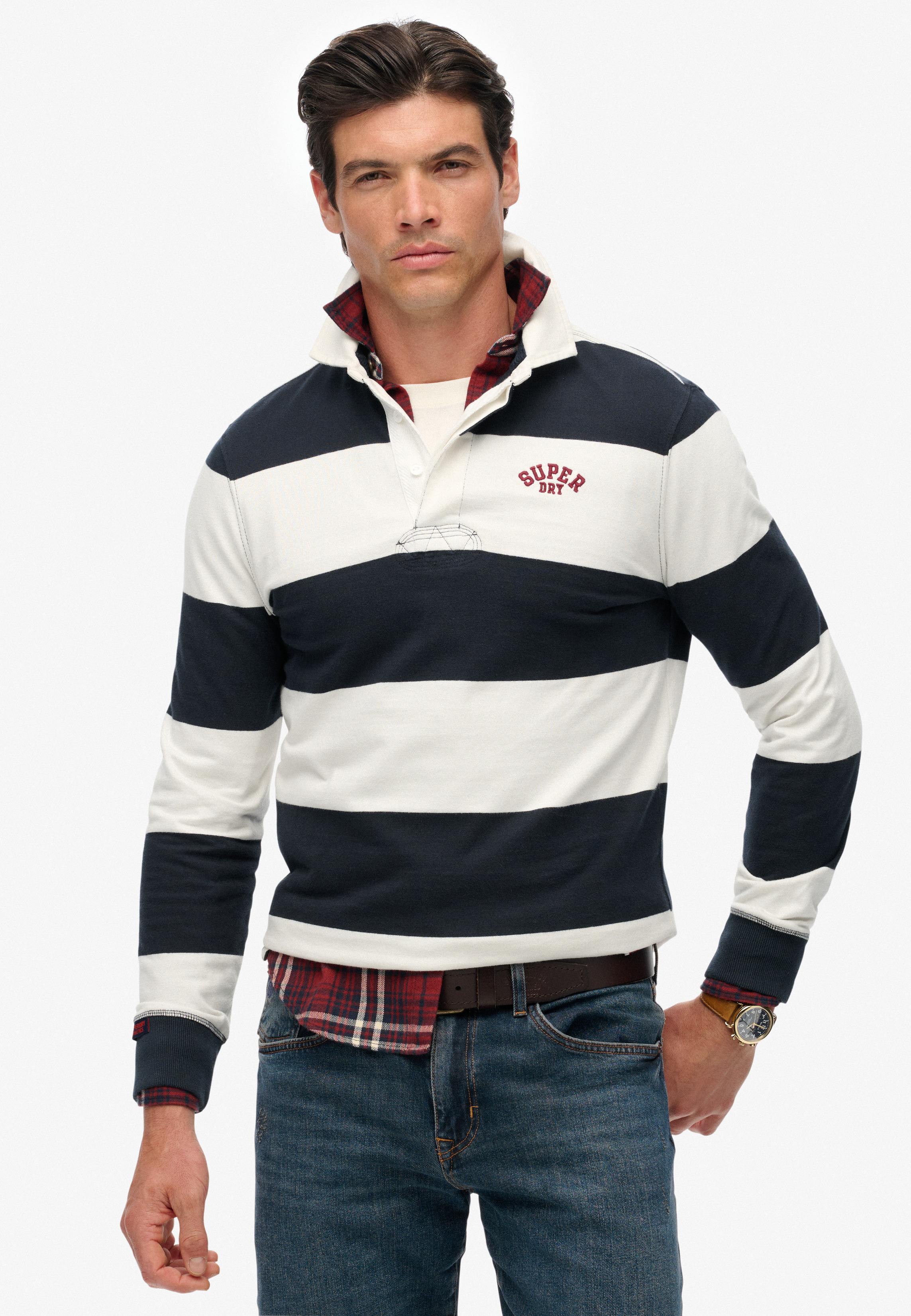 VINTAGE ATHLETIC STRIPE RUGBY