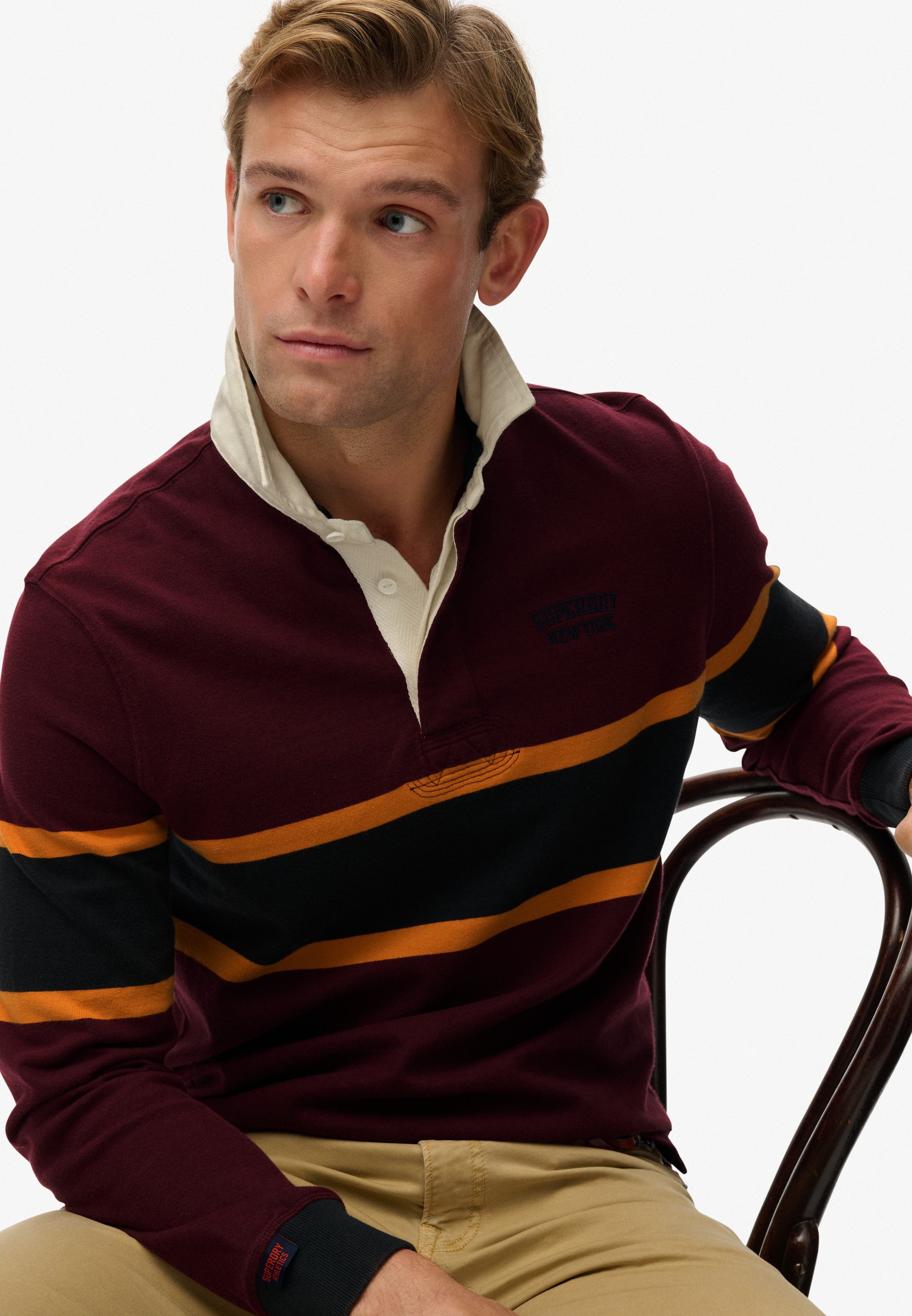 VINTAGE ATHLETIC STRIPE RUGBY