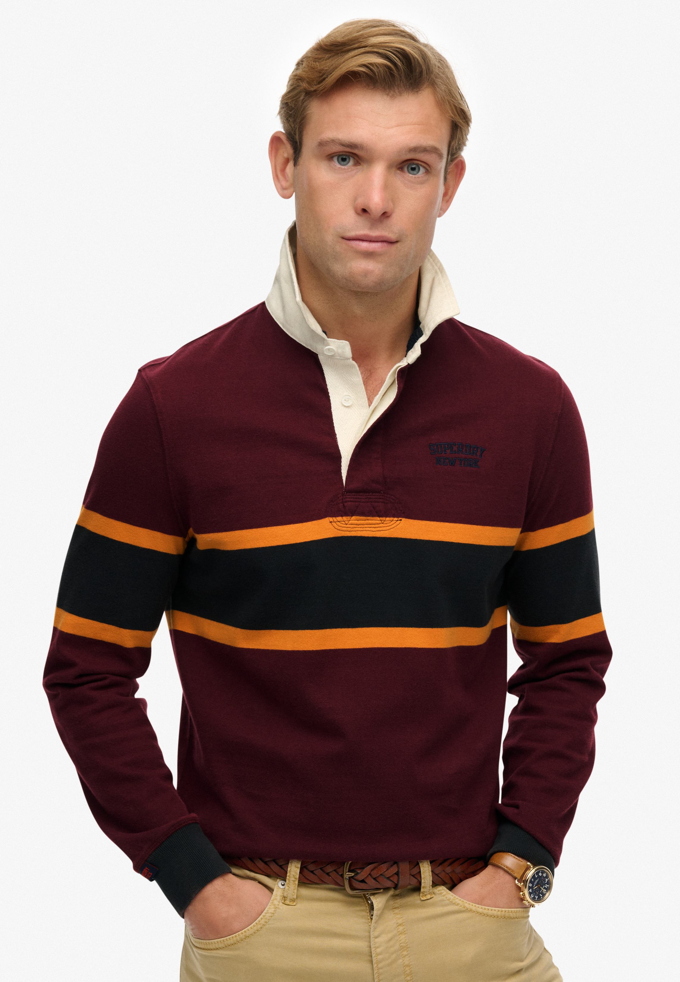 VINTAGE ATHLETIC STRIPE RUGBY