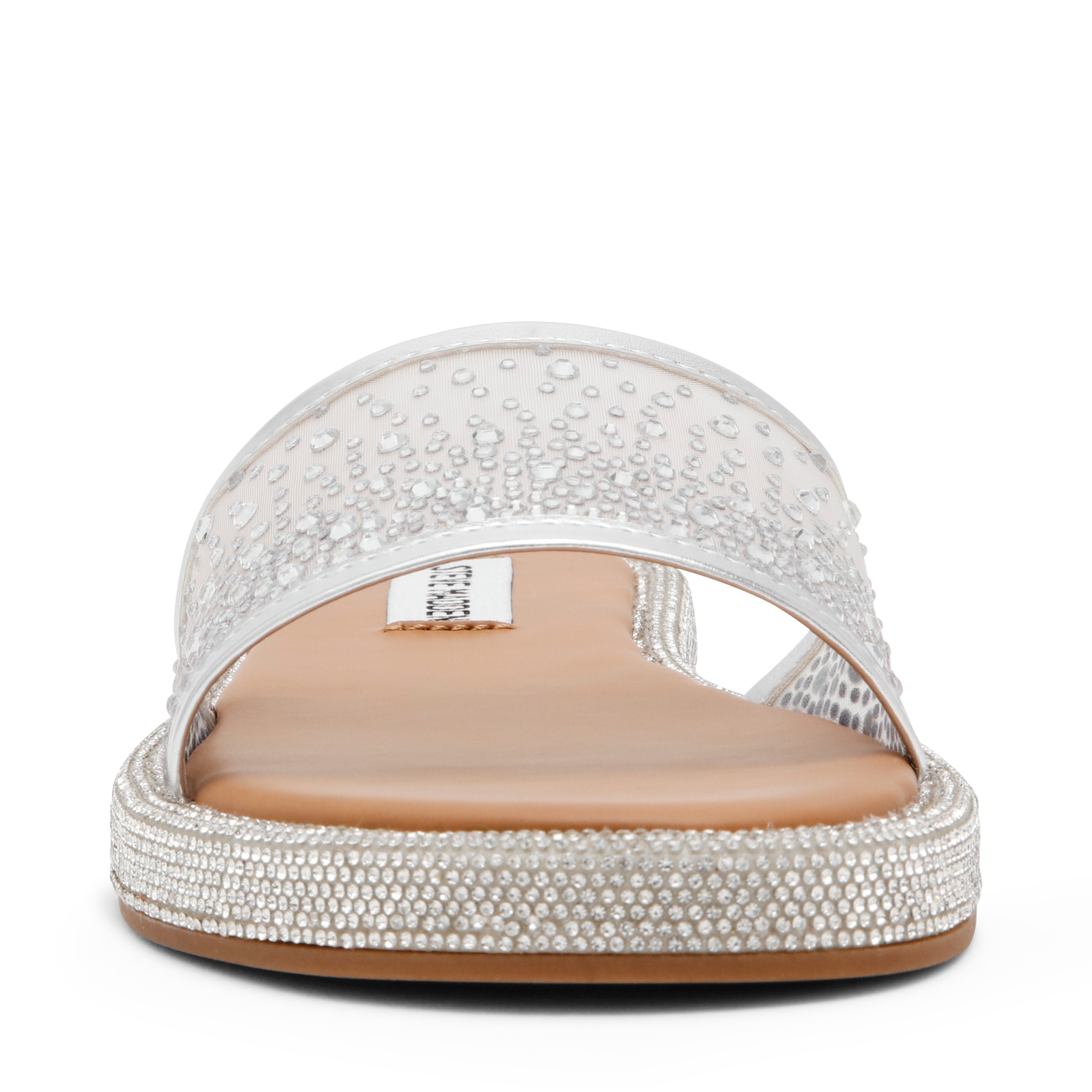 Aesha Silver Mesh Flats