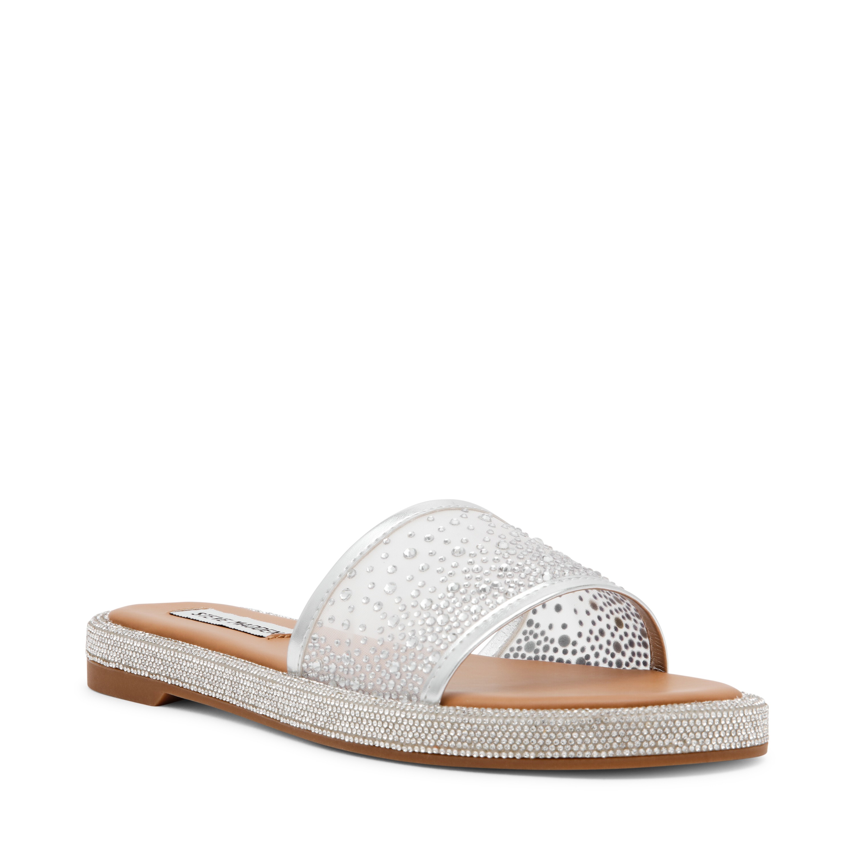 Aesha Silver Mesh Flats