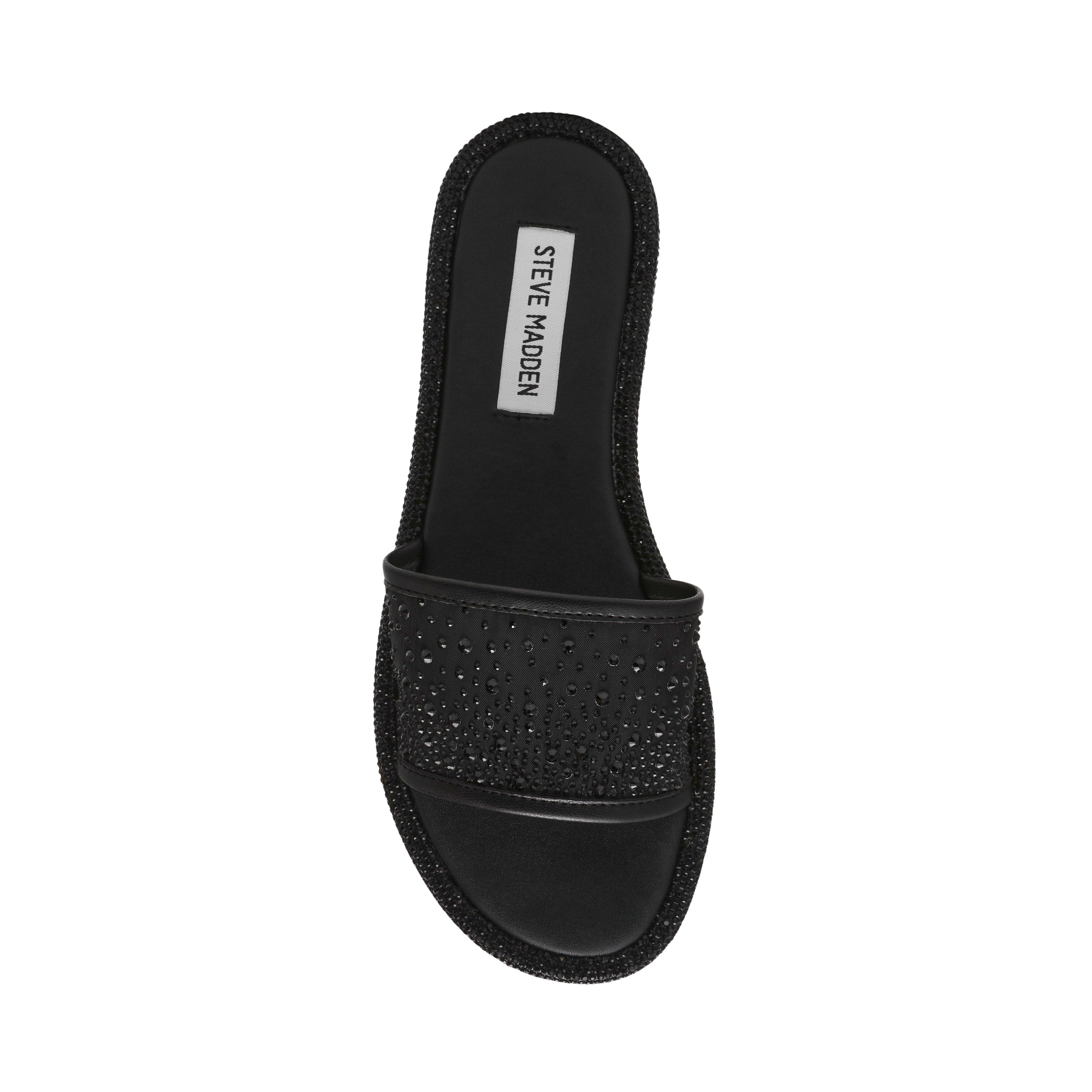 Aesha Black Mesh Flats
