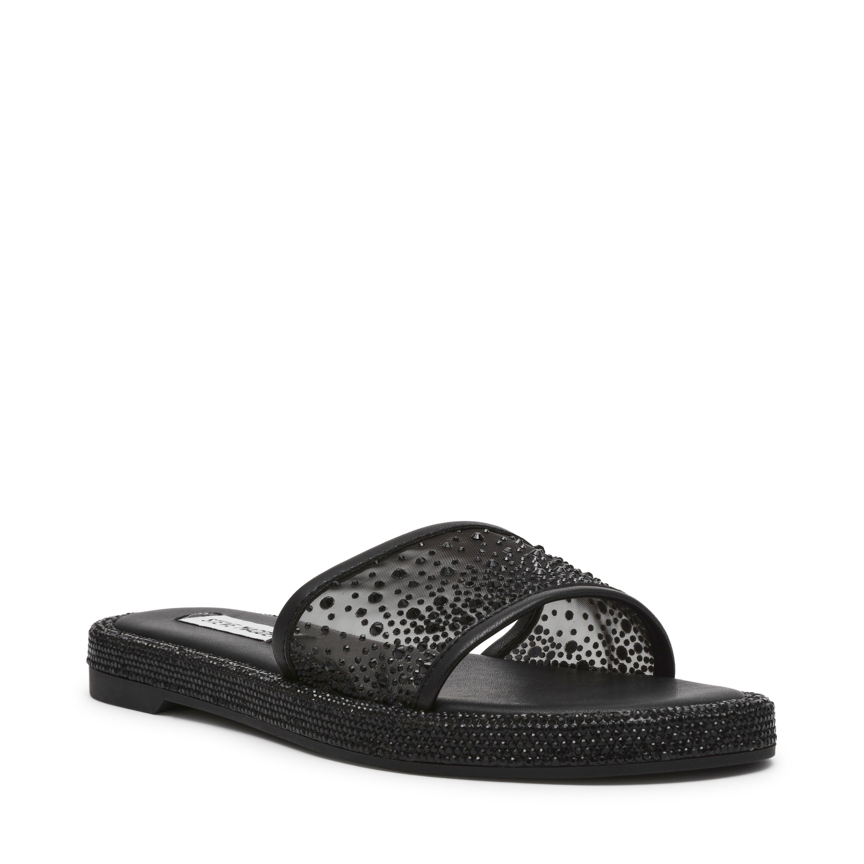 Aesha Black Mesh Flats