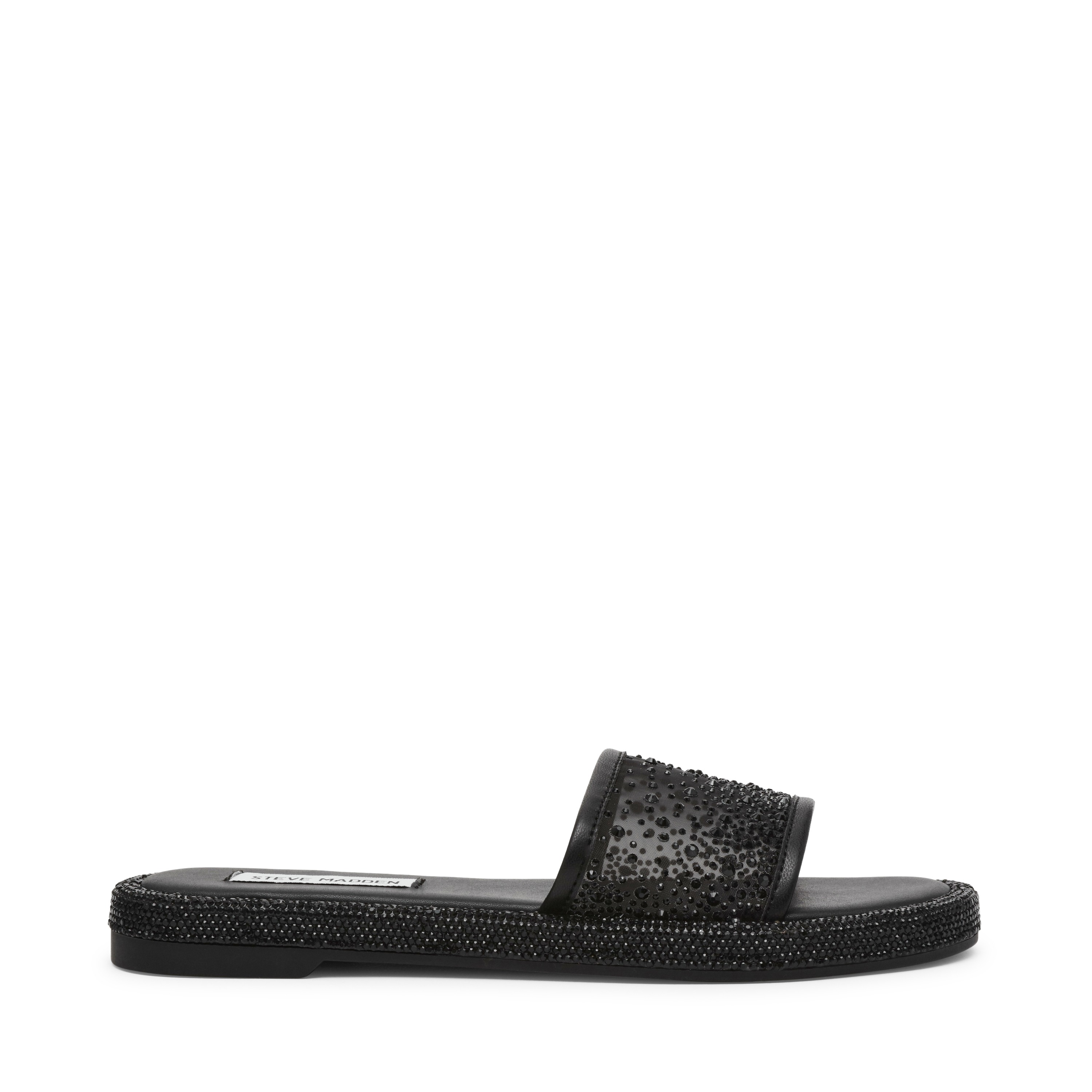 Aesha Black Mesh Flats