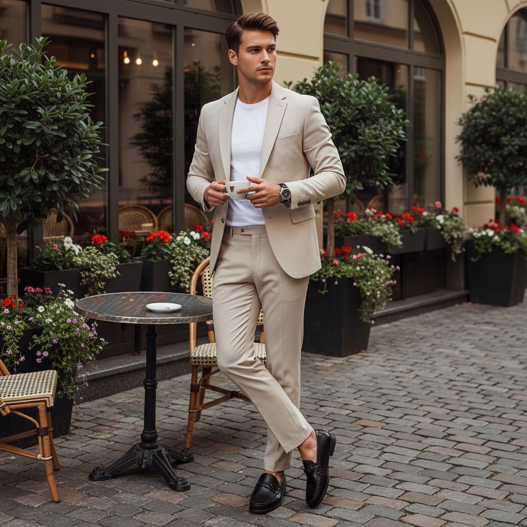 Alexandder-C Black Croco Tie-Ups & Dress Loafers