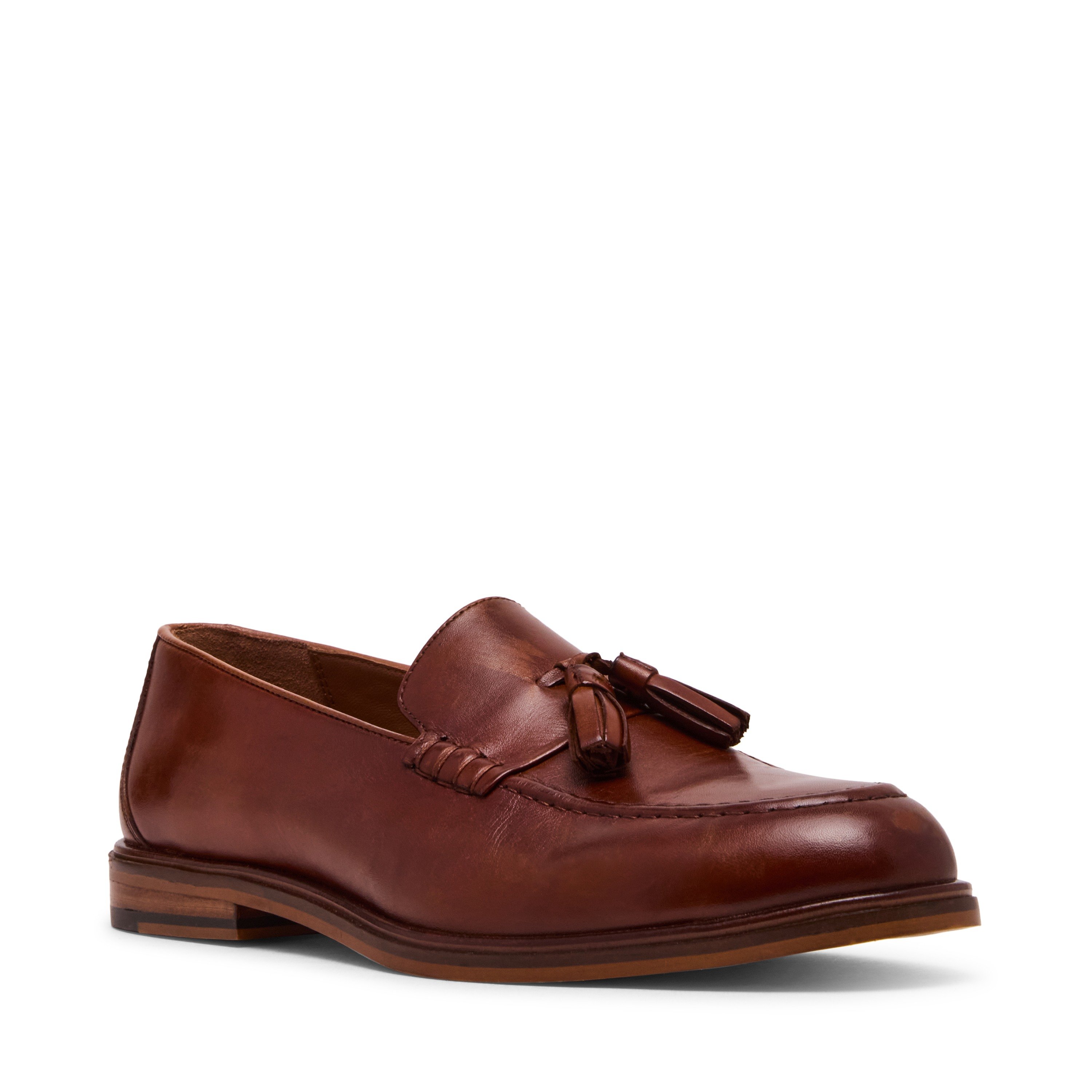Carll Tan Leather Tie-Ups & Dress Loafers