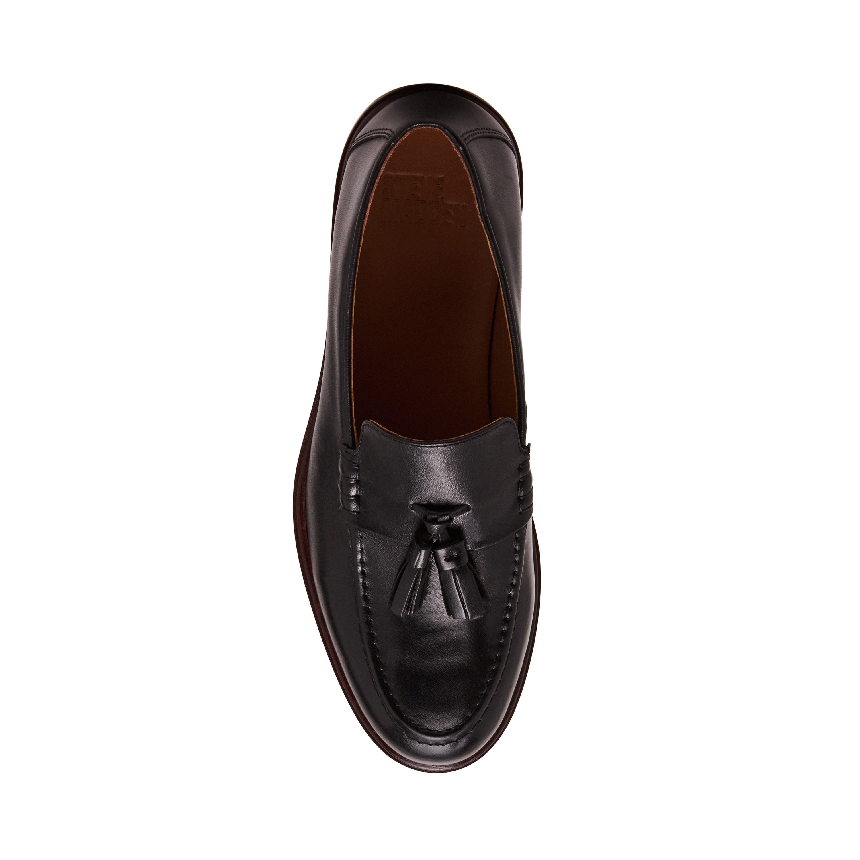 Carll Black Leather Tie-Ups & Dress Loafers