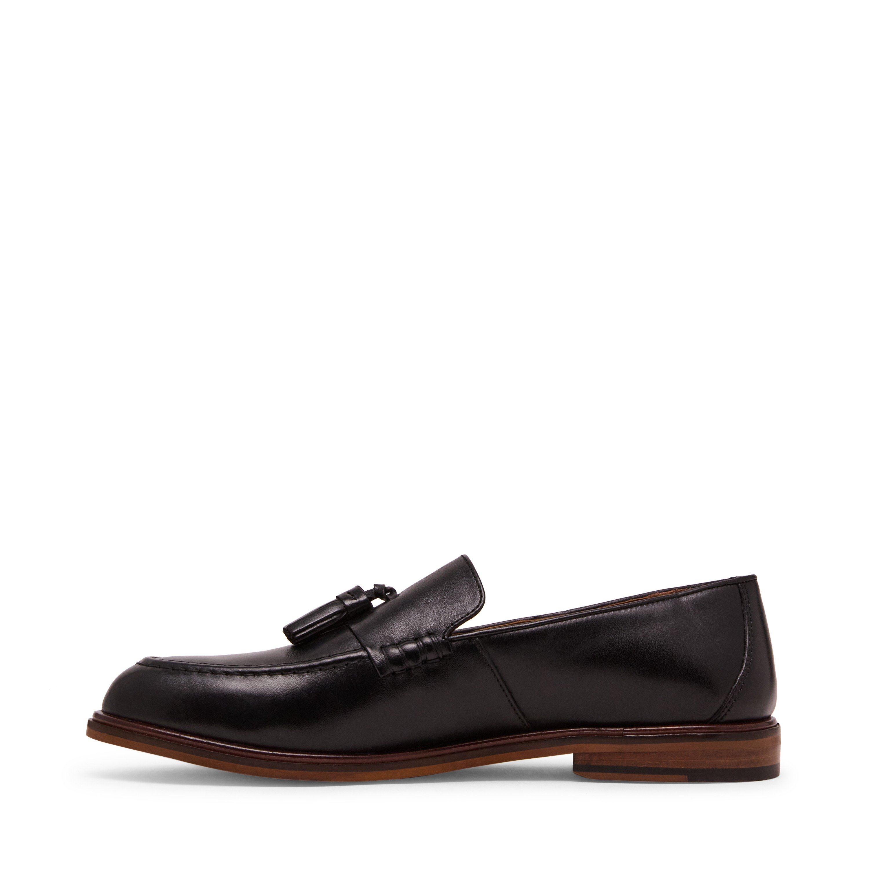Carll Black Leather Tie-Ups & Dress Loafers