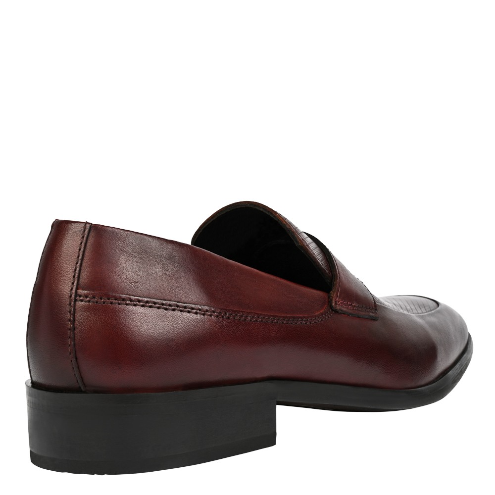 Franklin Burgundy Leather Tie-Ups & Dress Loafers