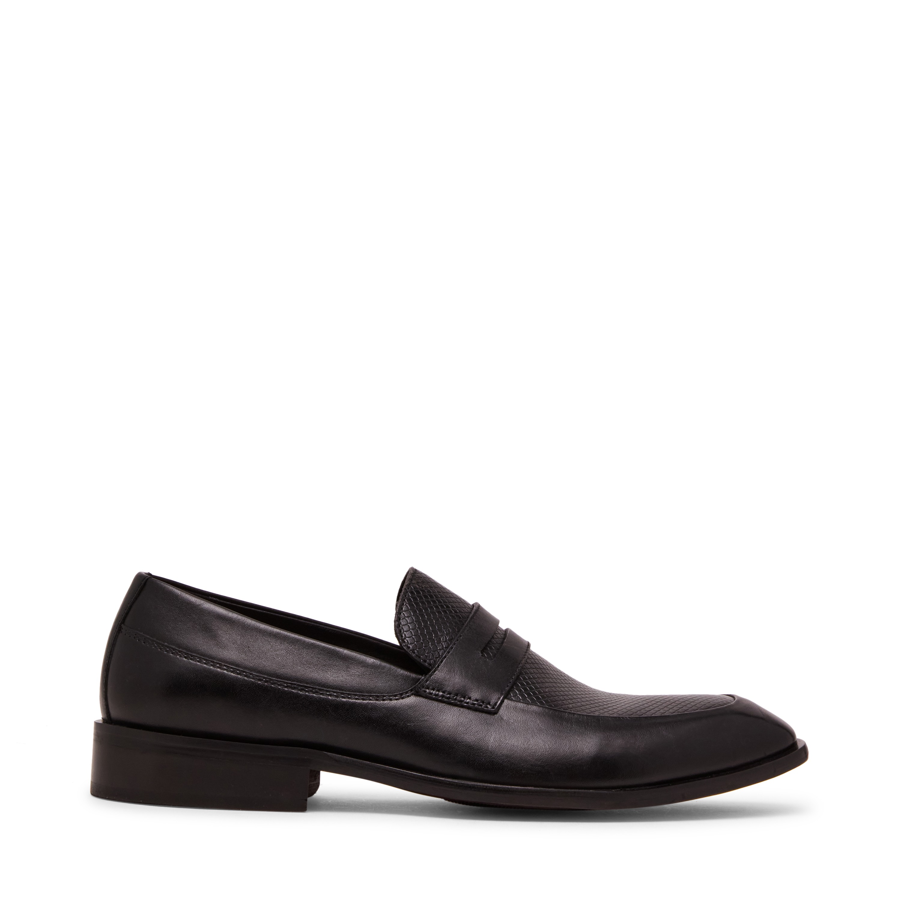 Franklin Black Leather Tie-Ups & Dress Loafers