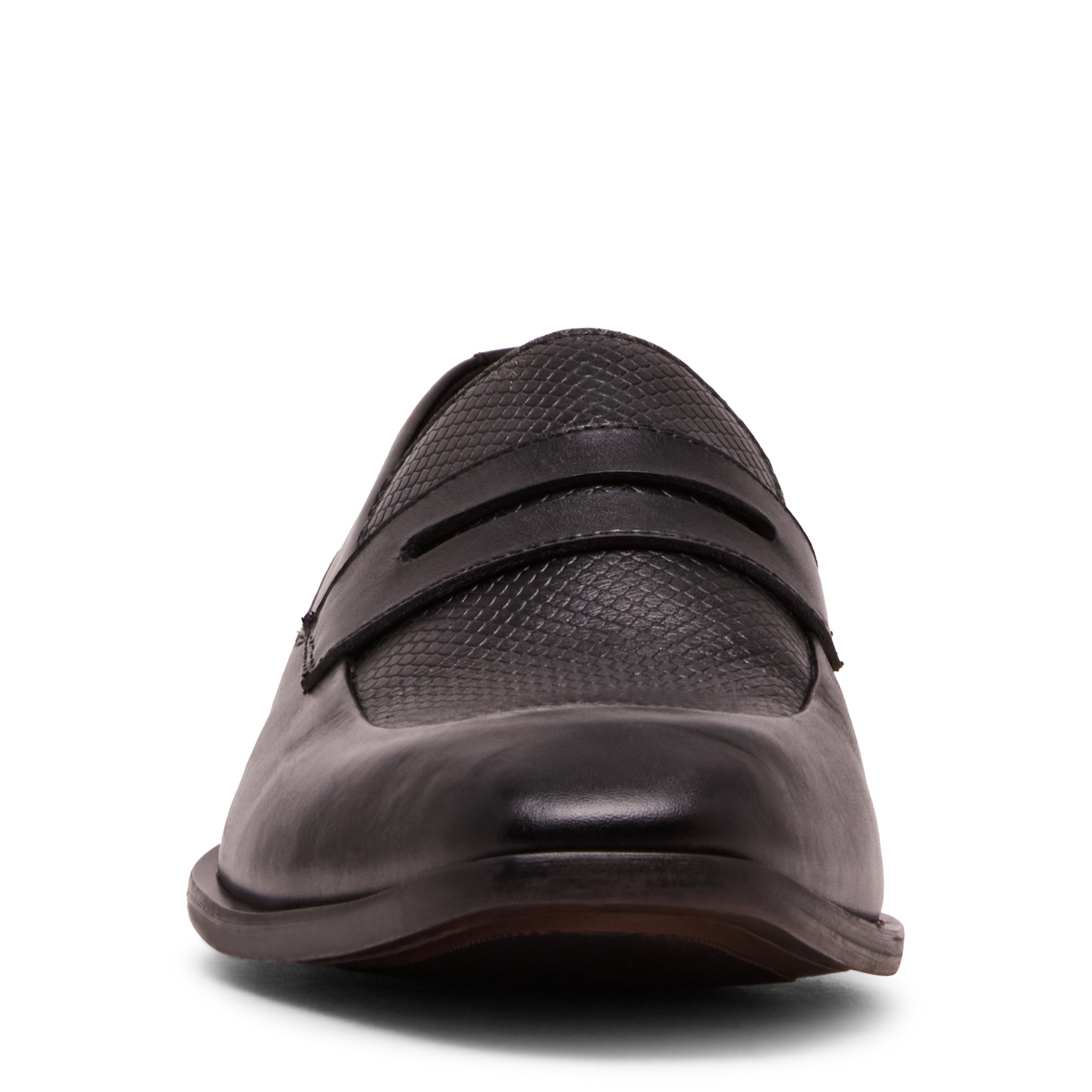 Franklin Black Leather Tie-Ups & Dress Loafers