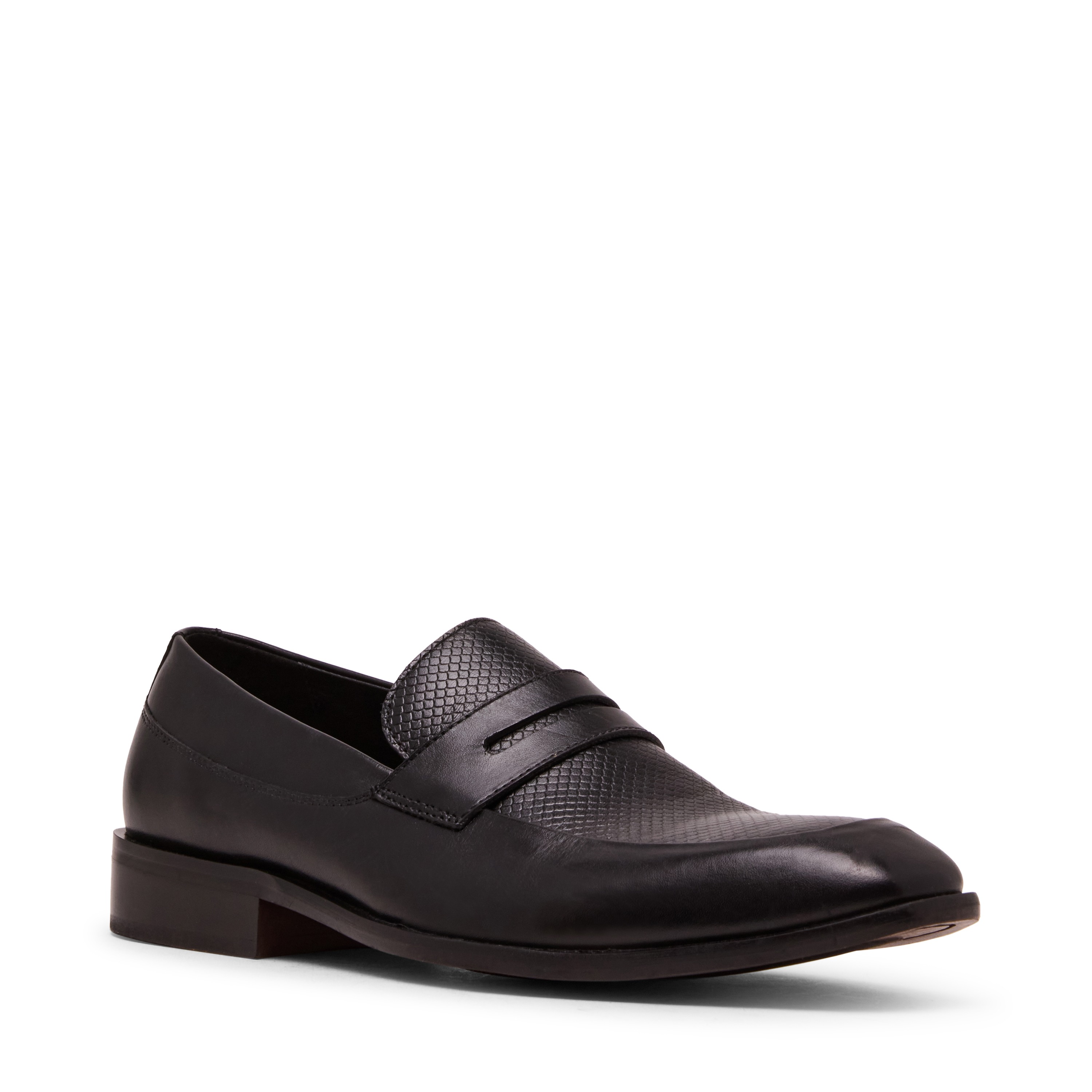Franklin Black Leather Tie-Ups & Dress Loafers