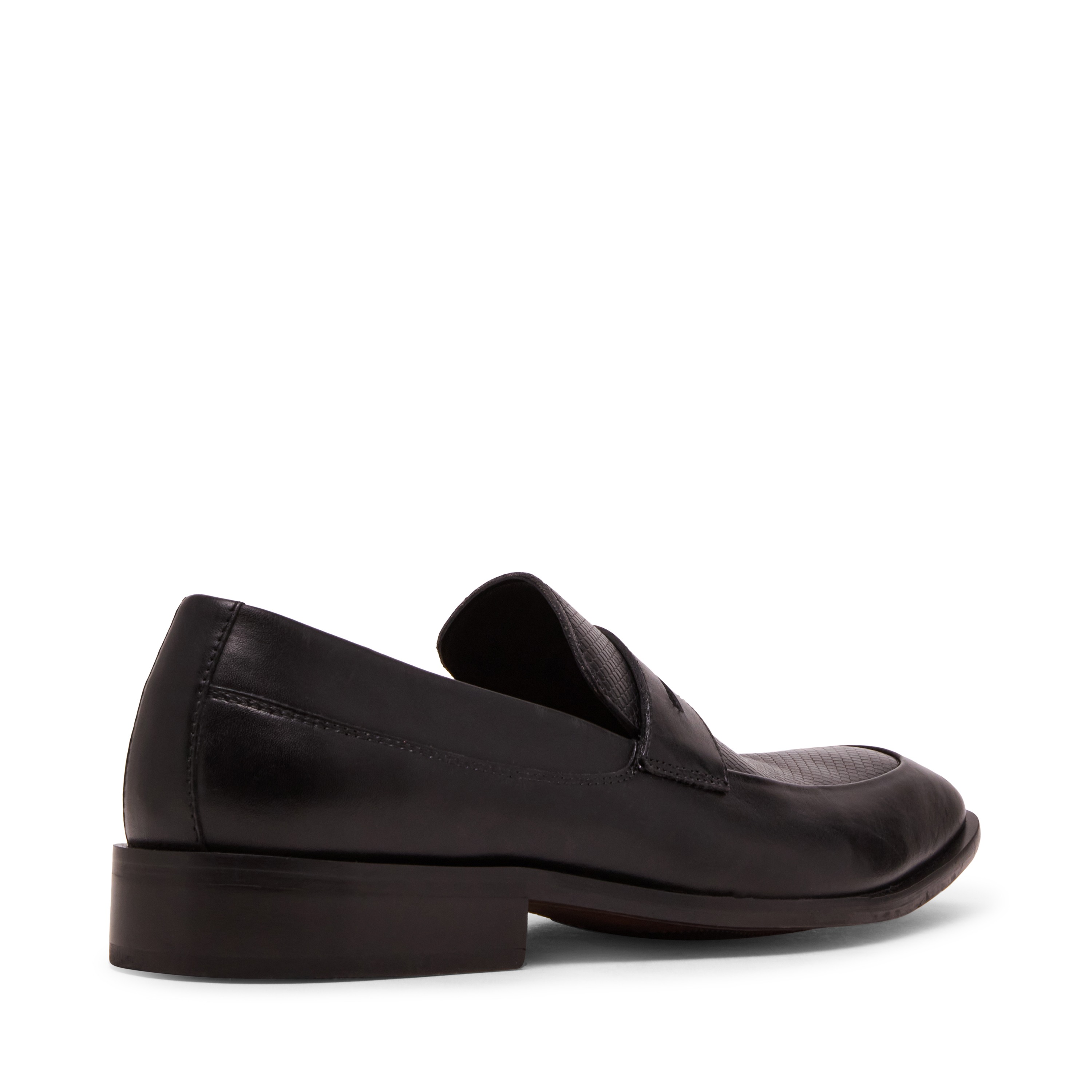 Franklin Black Leather Tie-Ups & Dress Loafers