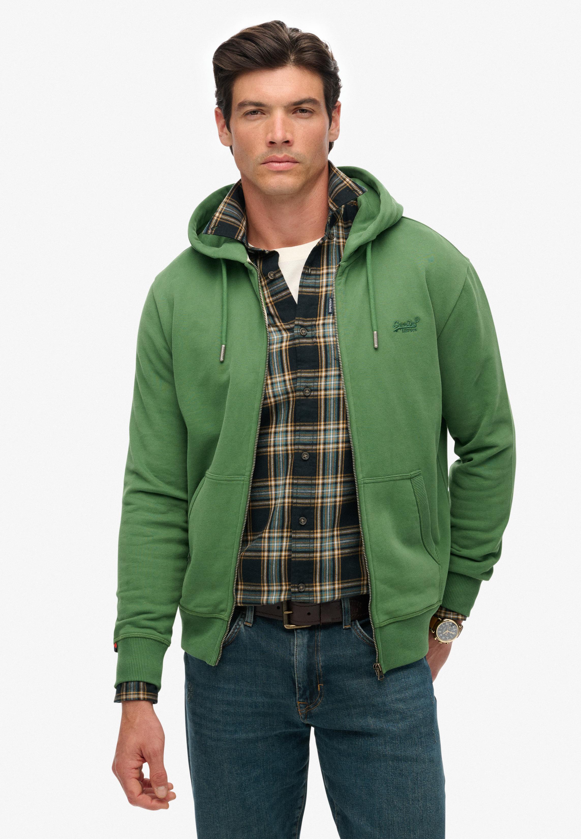 BEEDEN EMBROIDERY JUST FIT ZIP HOODIE トップス BEEDEN EMBROIDERY 