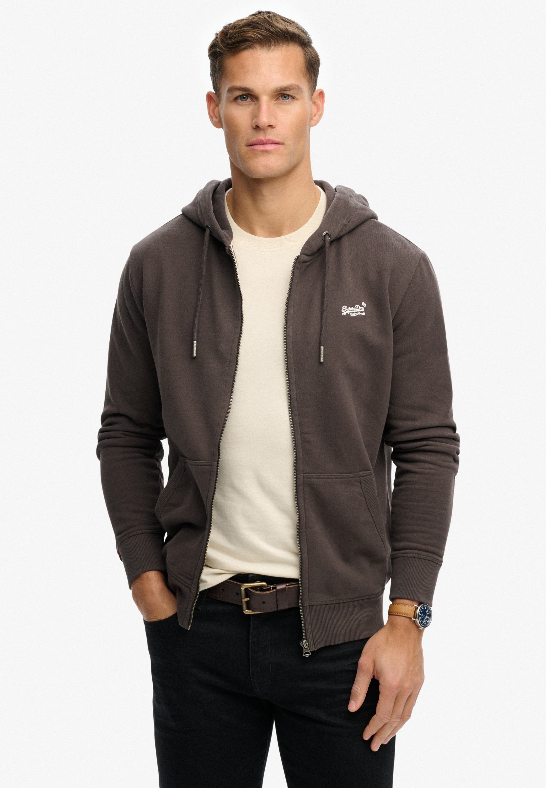 ESSENTIAL LOGO ZIP HOODIE HB