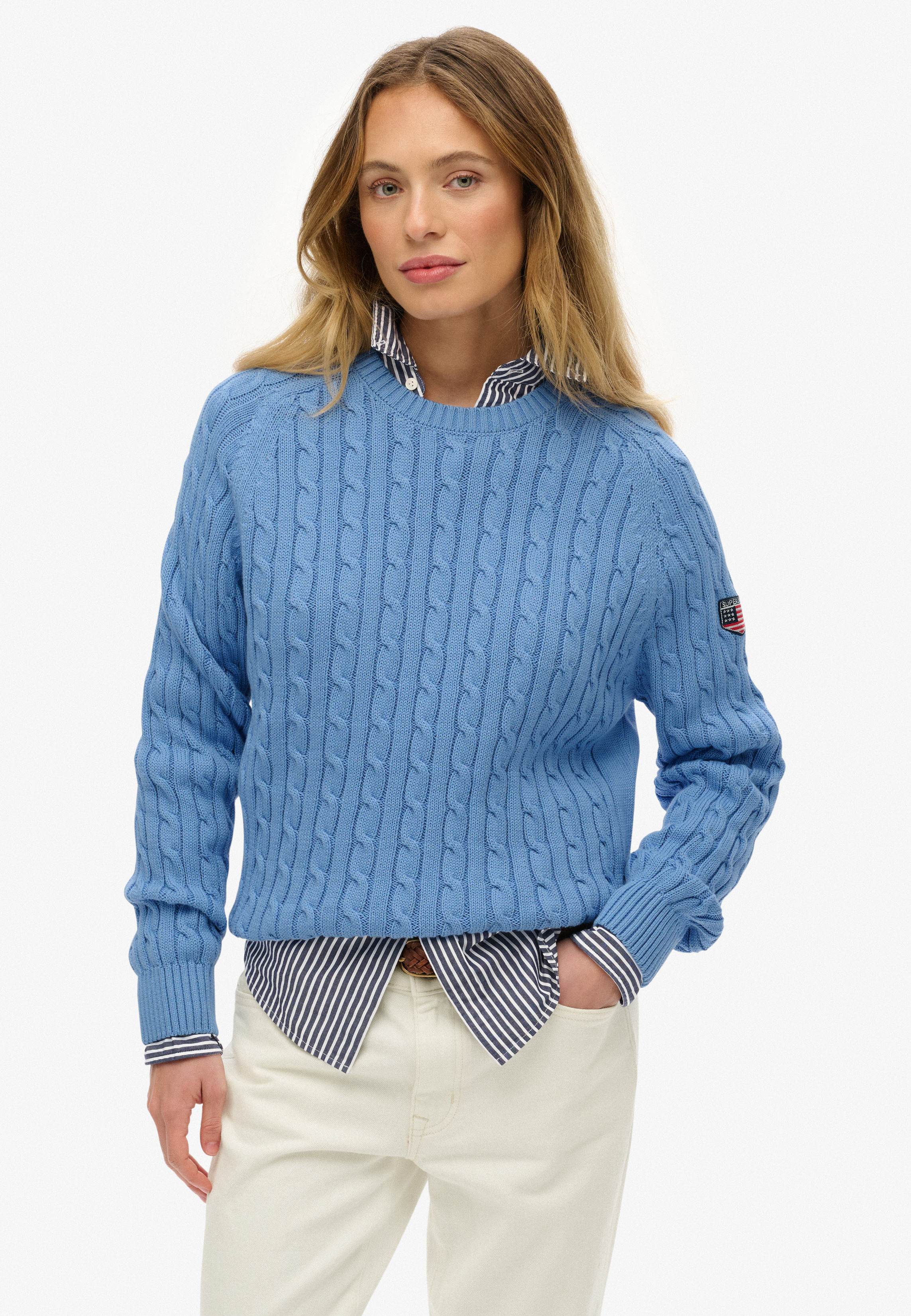 SLOUCHY CABLE KNIT