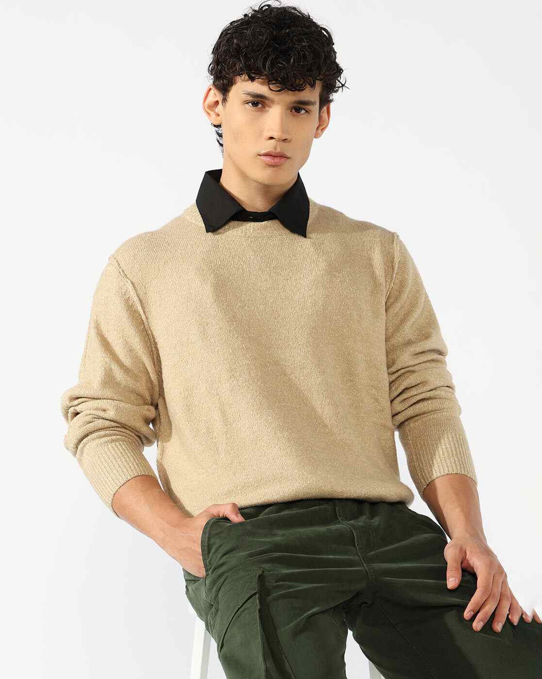 GAS | GAS Regular Fit Sweatshirt with Signature Branding