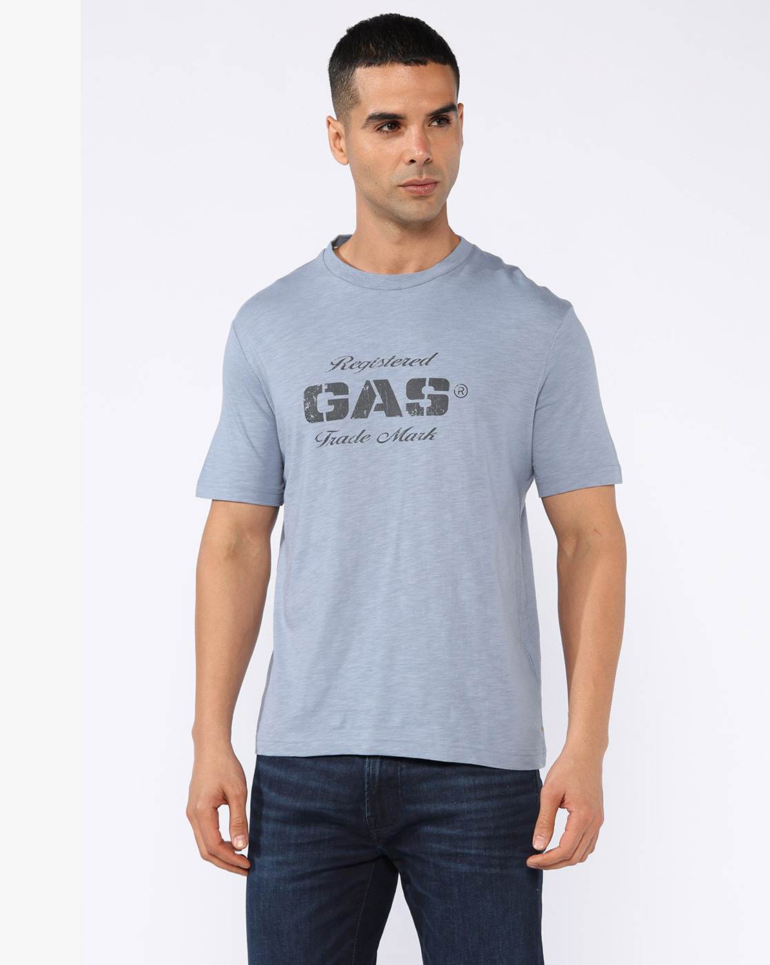 GAS | GAS Regular Fit T-shirt with Signature Branding