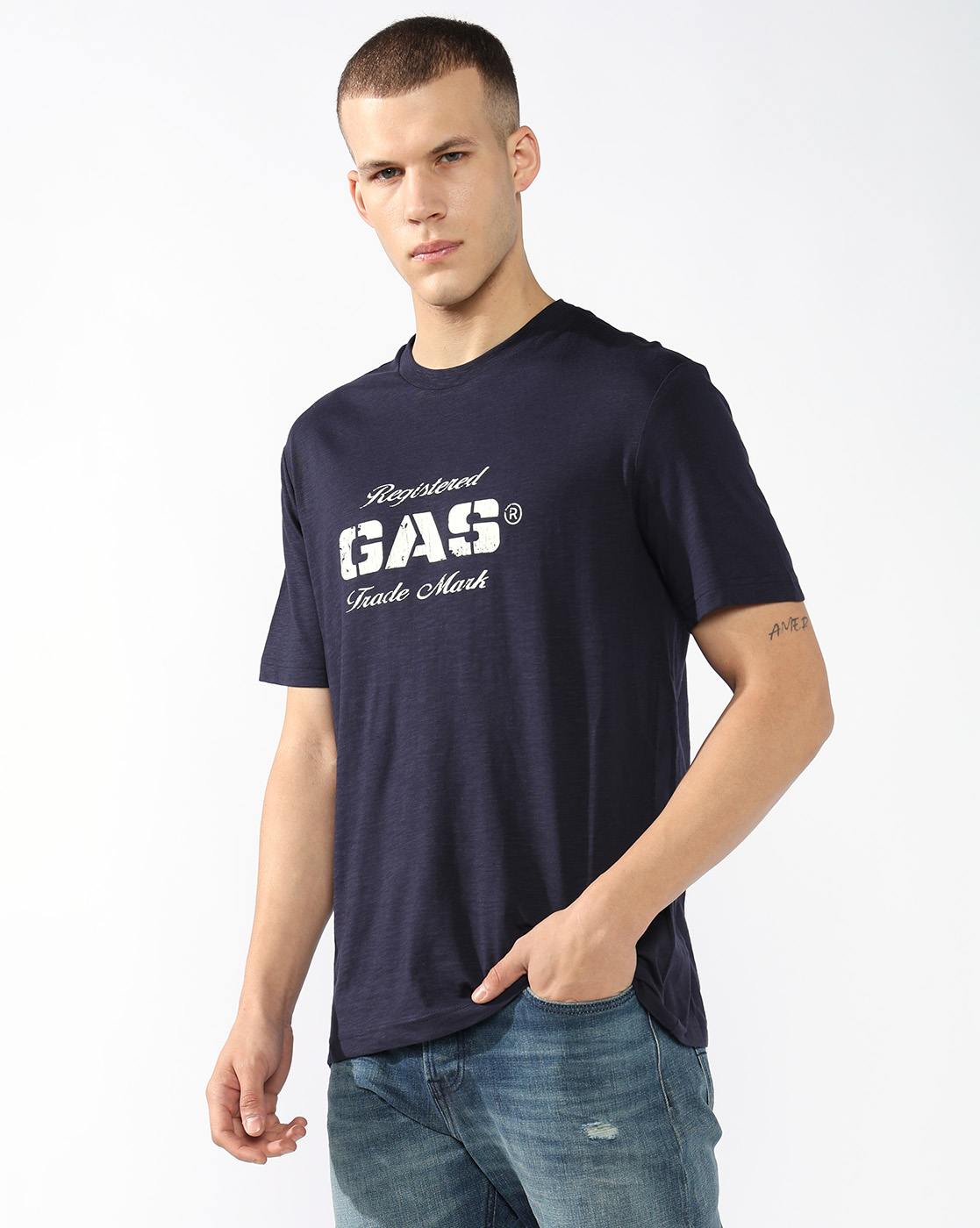 GAS | Regular Fit T-shirt with Signature Branding