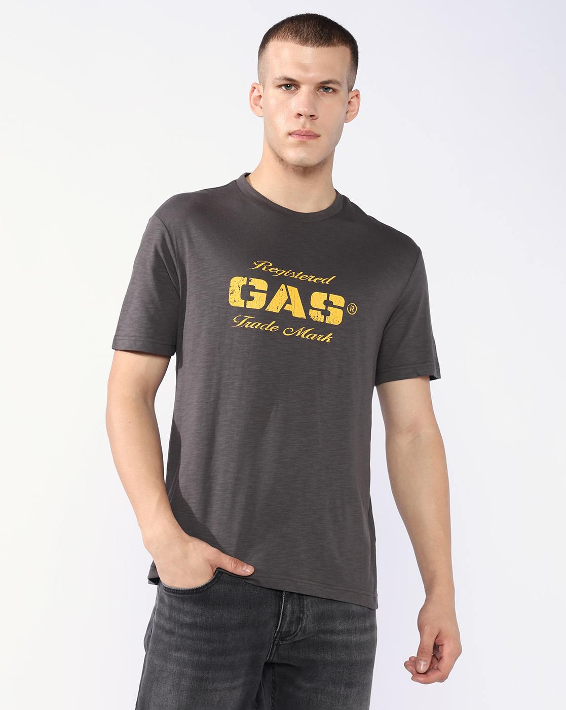 GAS | Regular Fit T-shirt with Signature Branding