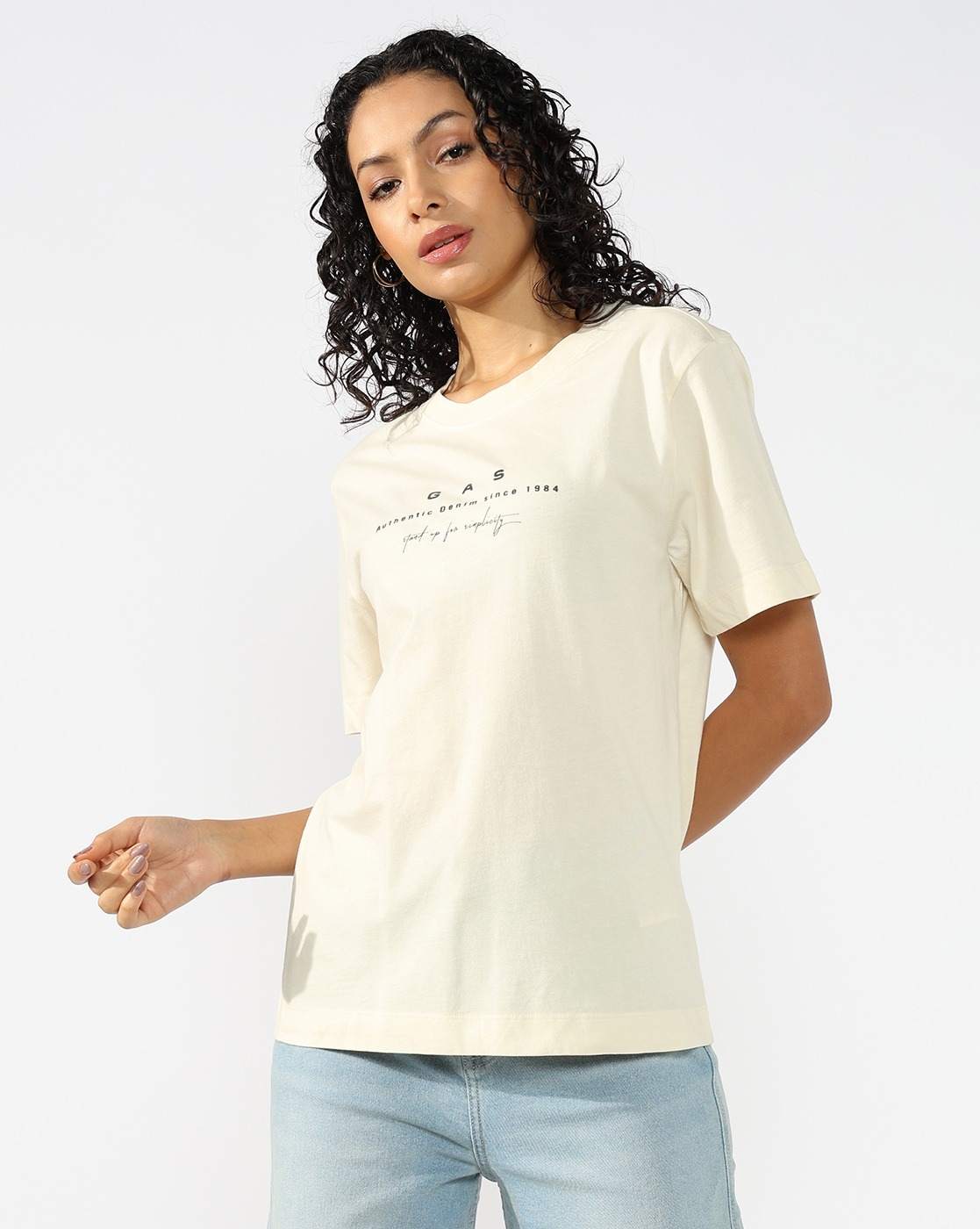 GAS | GAS Regular Fit T-shirt with Signature Branding