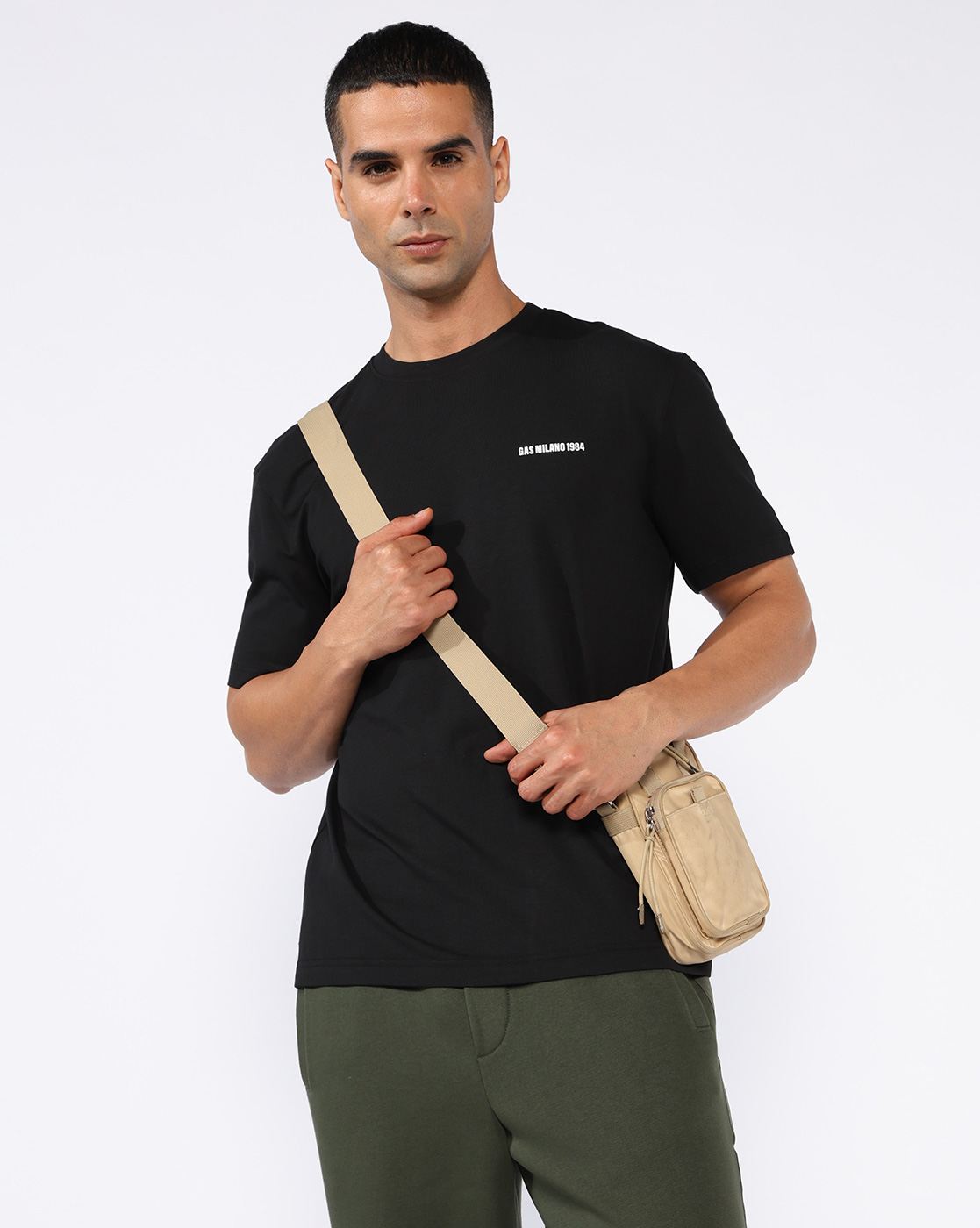 GAS | GAS Regular Fit T-shirt with Milano Heritage Branding