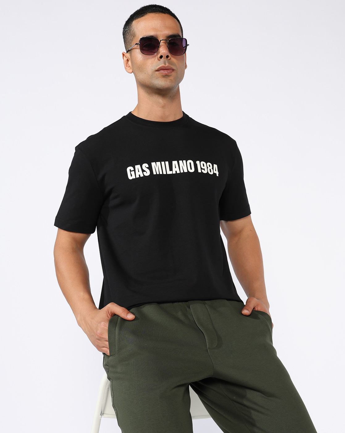 GAS | Regular Fit T-shirt with Milano Heritage Branding