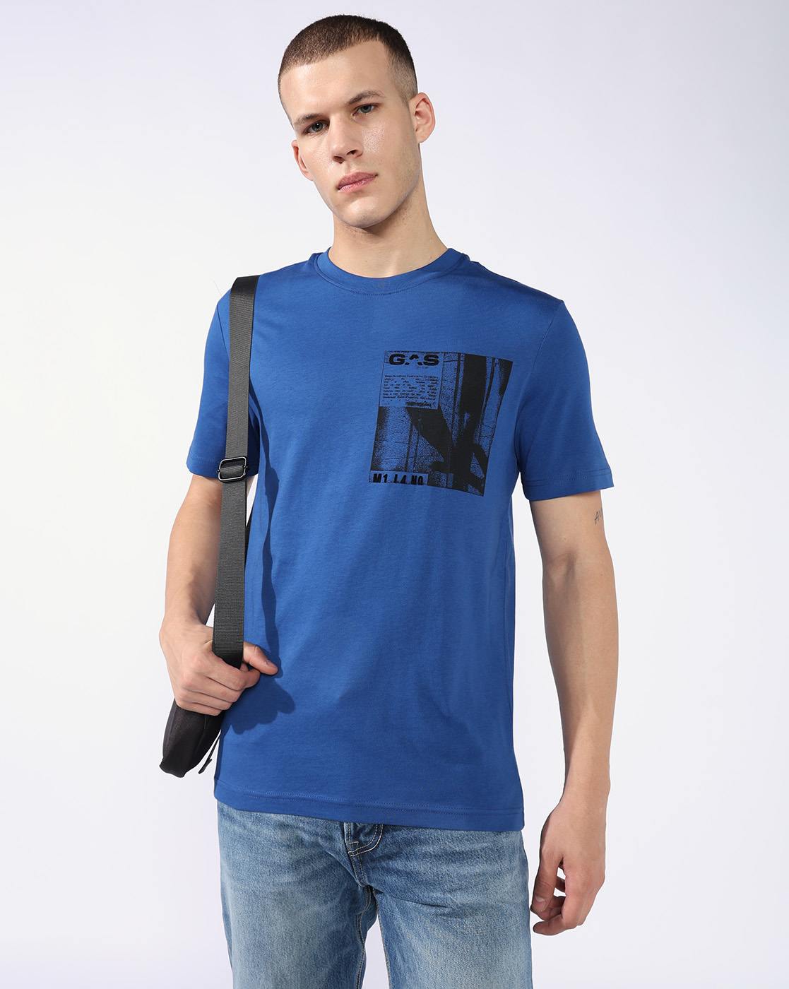 GAS | Regular Fit T-shirt with Signature Branding