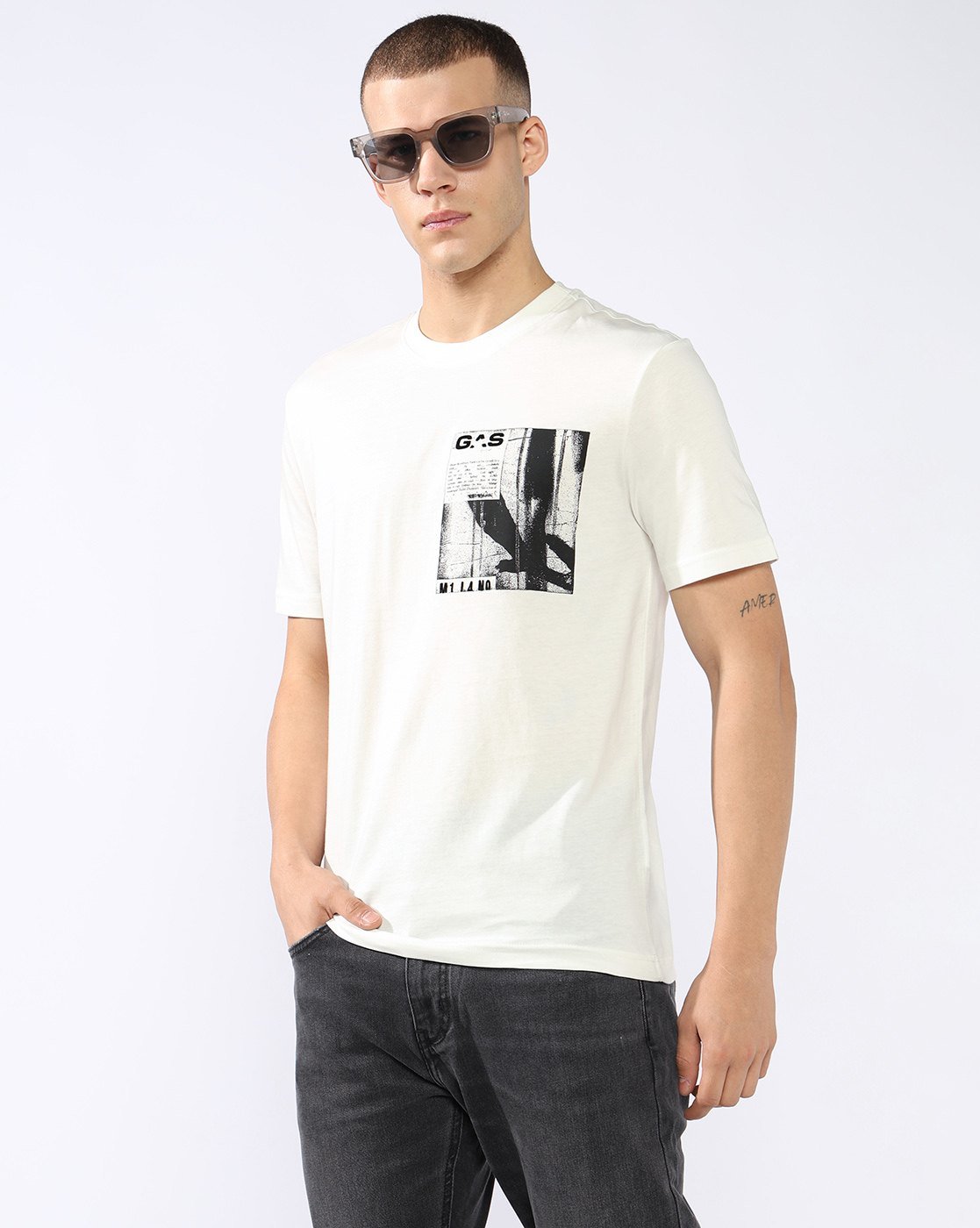 GAS | Regular Fit T-shirt with Signature Branding