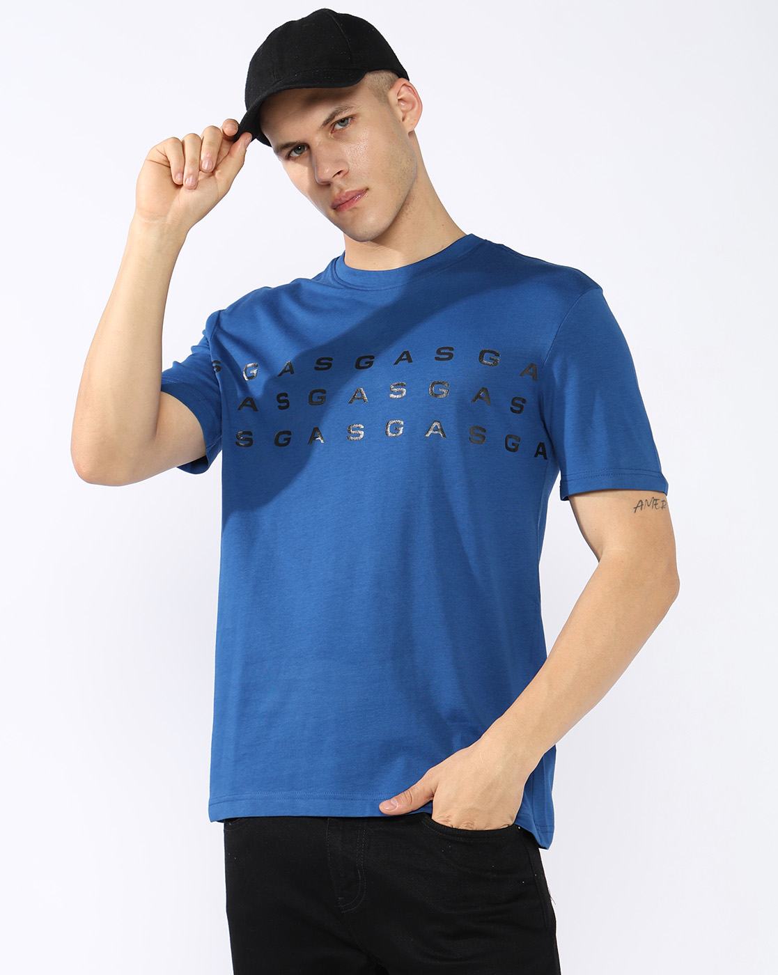 GAS | Regular Fit T-shirt with Signature Branding