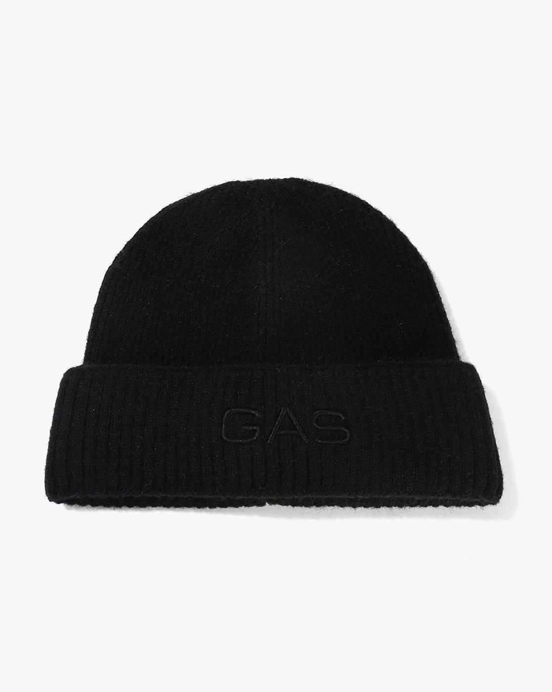 GAS | Acrylic Blend Solid Black Beanie