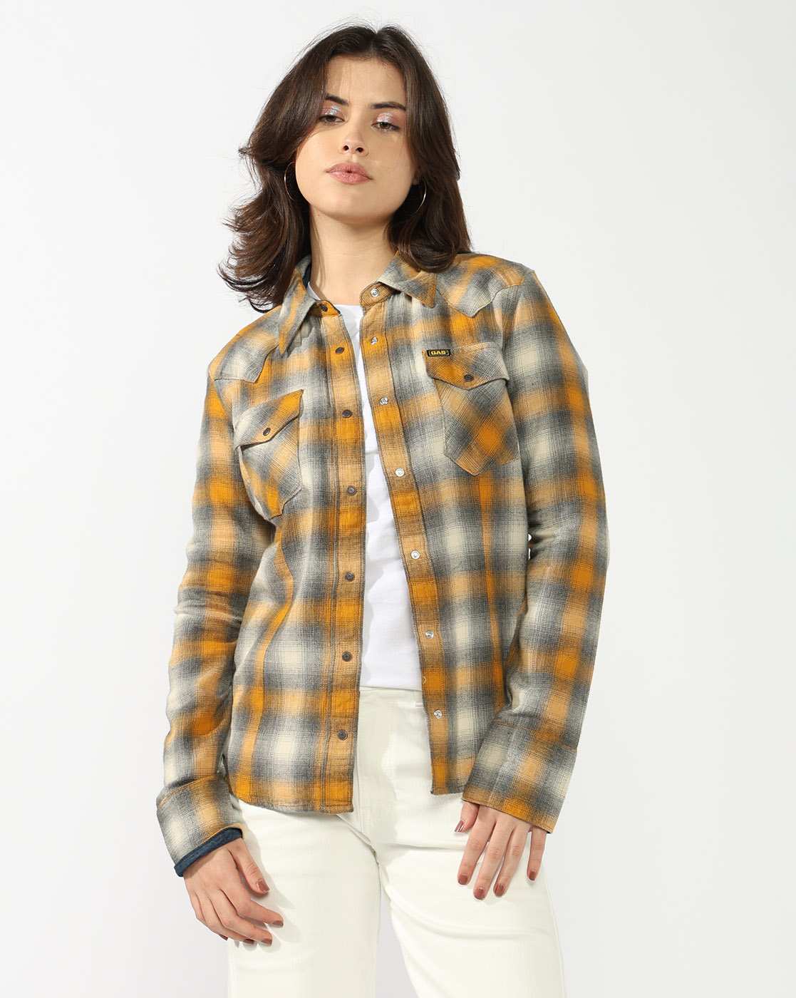 GAS | Slim Fit Shirt with Signature Branding