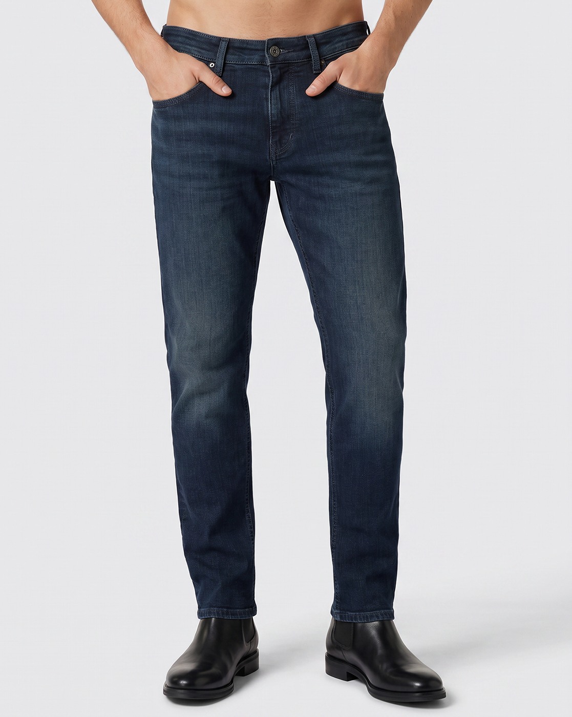 Men's Blue Straight Fit Jeans