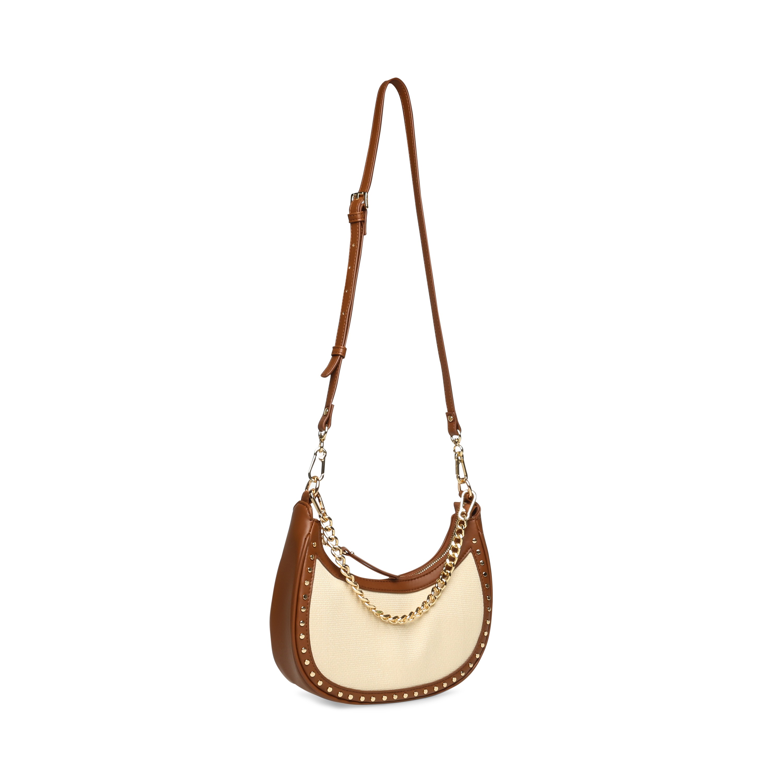 BMAZZY Gold/Cognac Crossbody