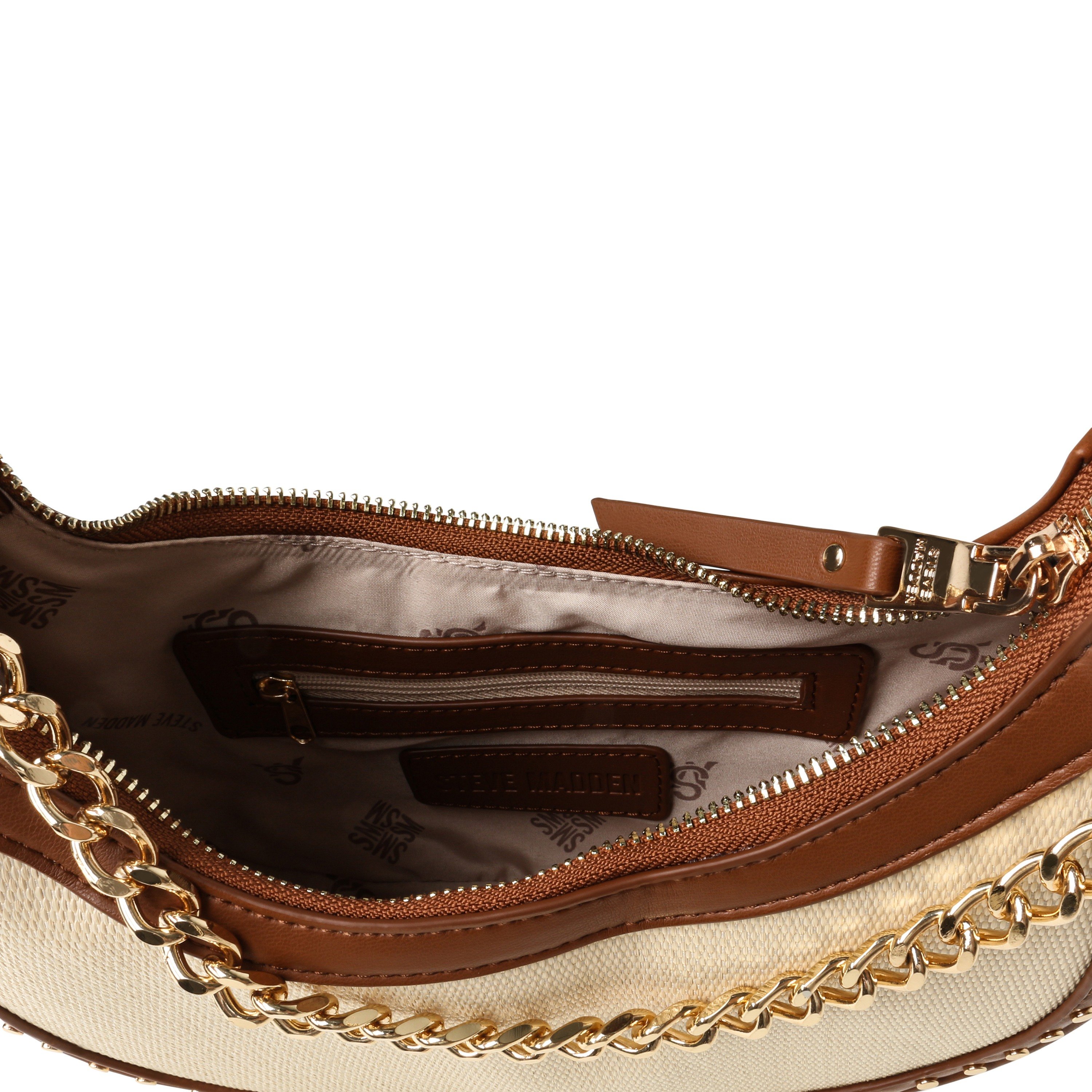 BMAZZY Gold/Cognac Crossbody