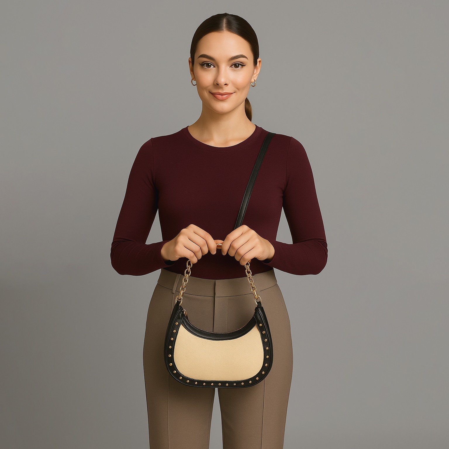 BMAZZY Black/Gold Crossbody