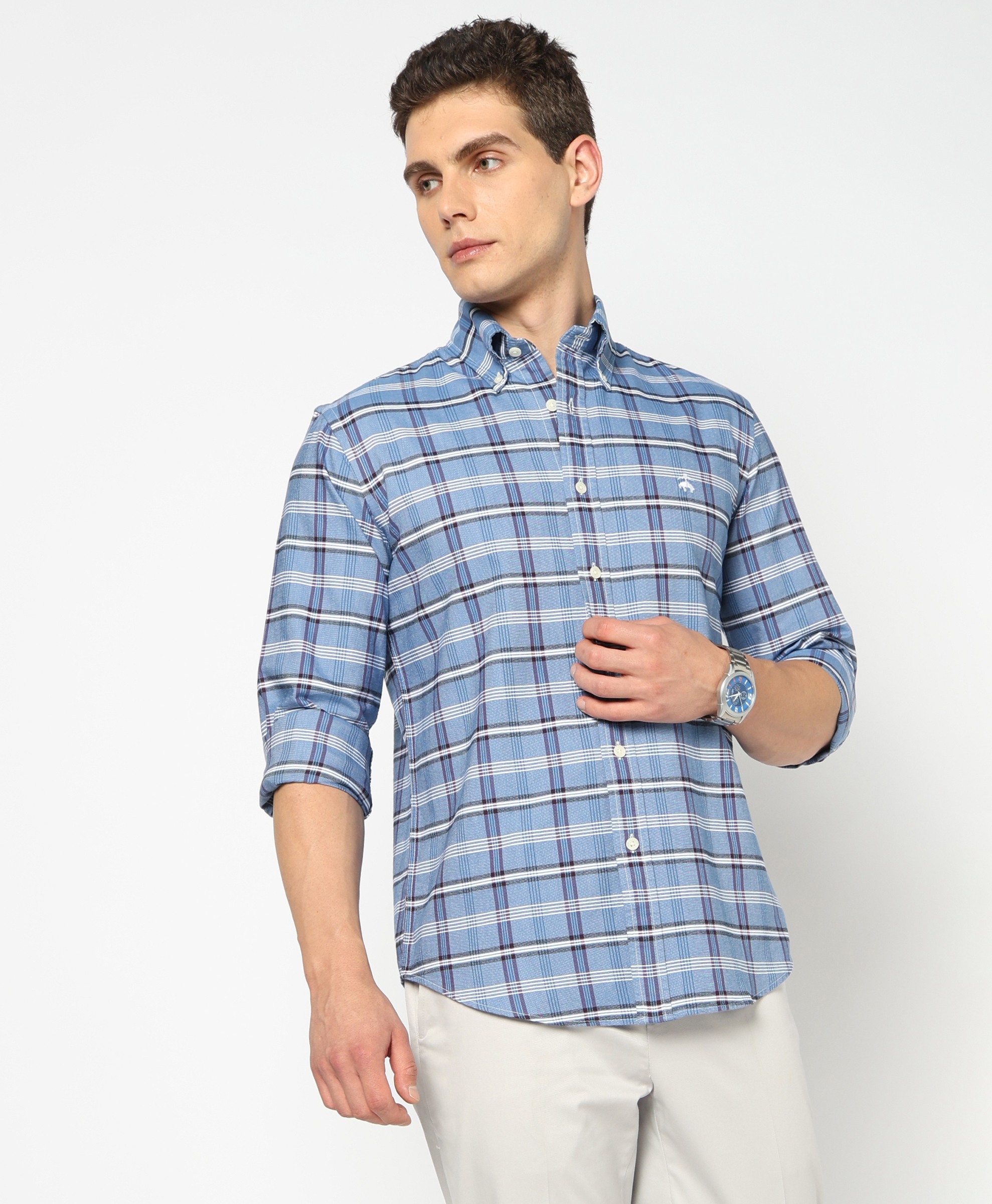 Brooks Brothers | Regular Fitted Oxford Check Sports Shirt