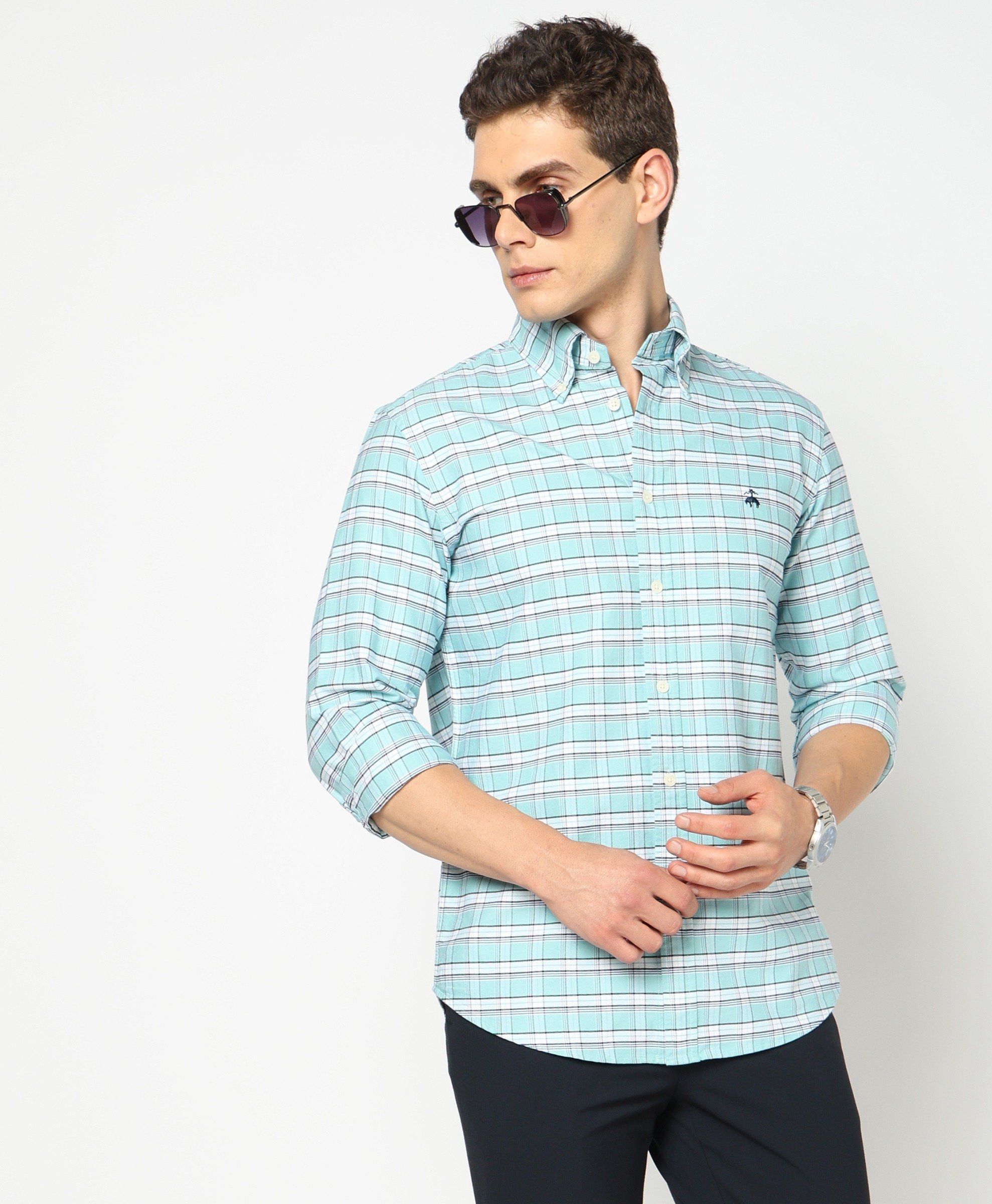 Brooks Brothers | Regular Fitted Oxford Check Sports Shirt