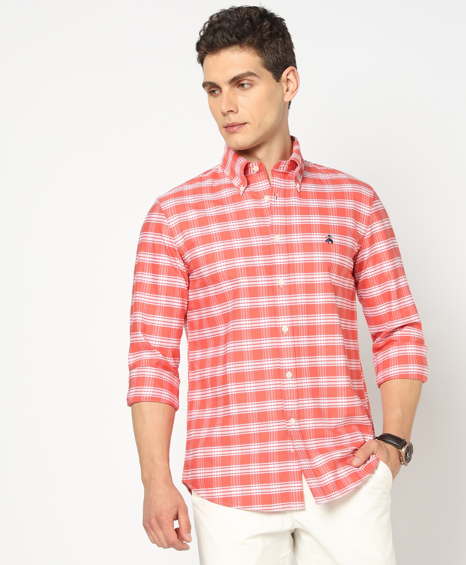 Brooks Brothers | Regular Fitted Oxford Check Sports Shirt