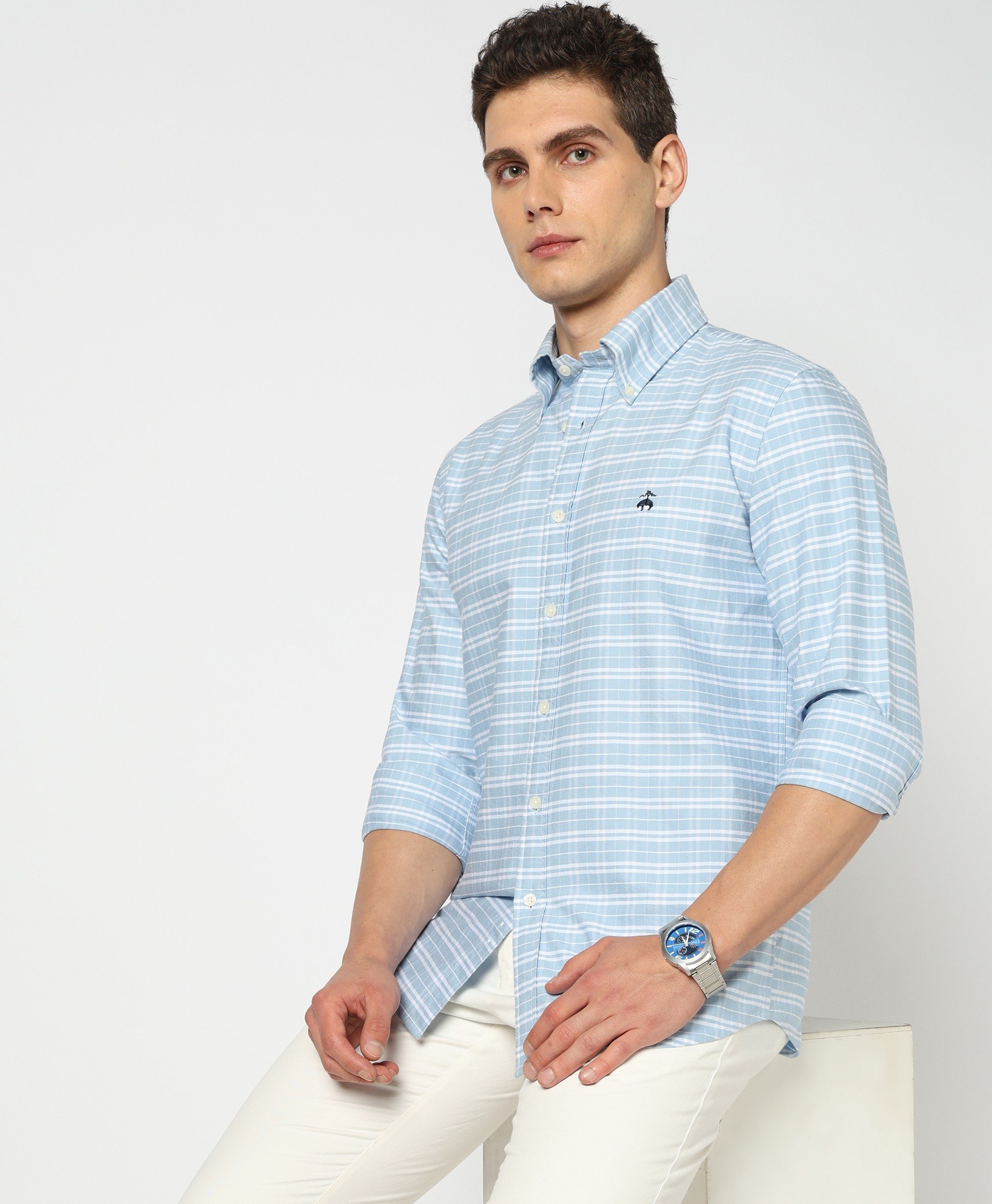 Brooks Brothers | Regular Fitted Oxford Check Sports Shirt