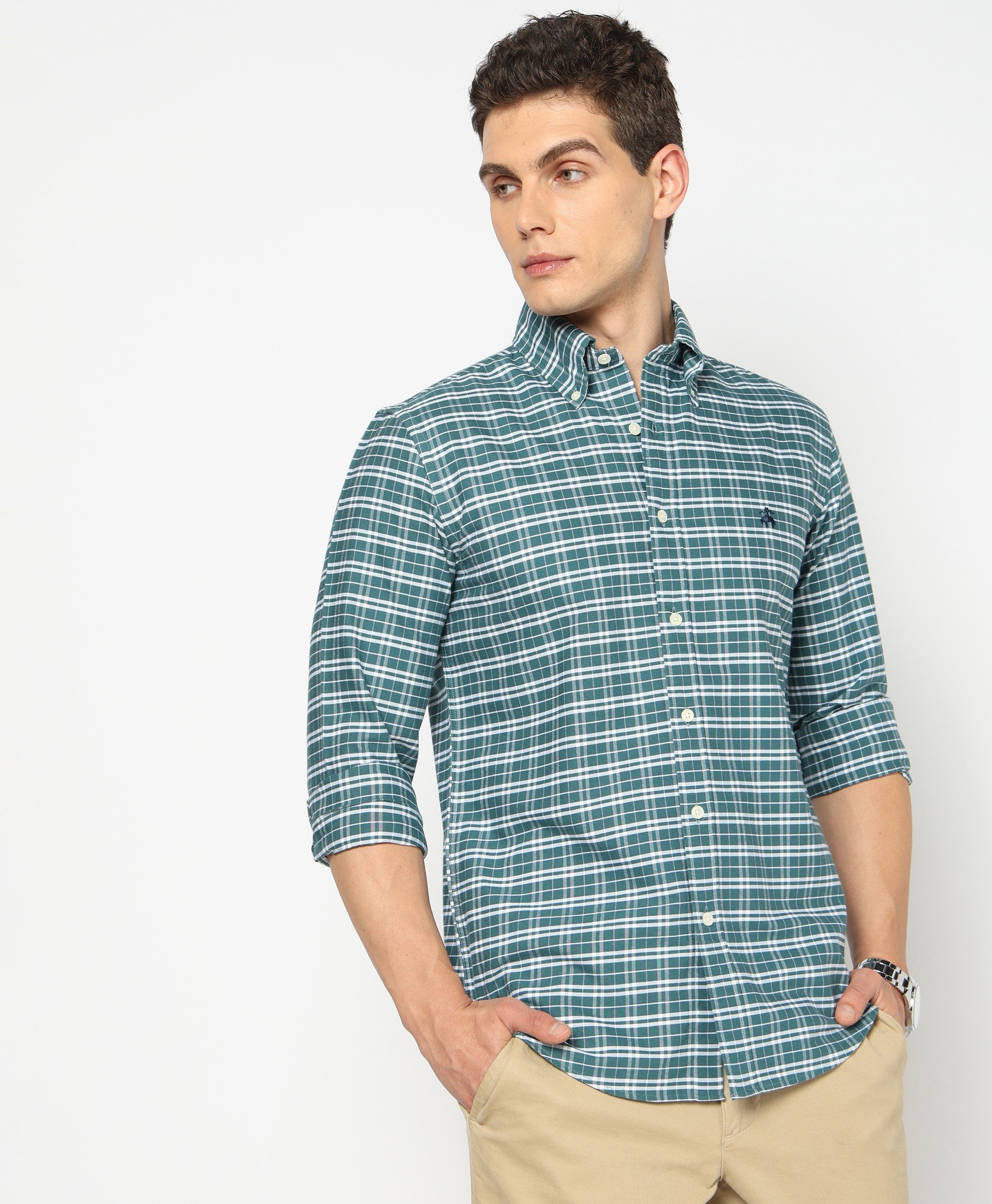 Brooks Brothers | Regular Fitted Oxford Check Sports Shirt