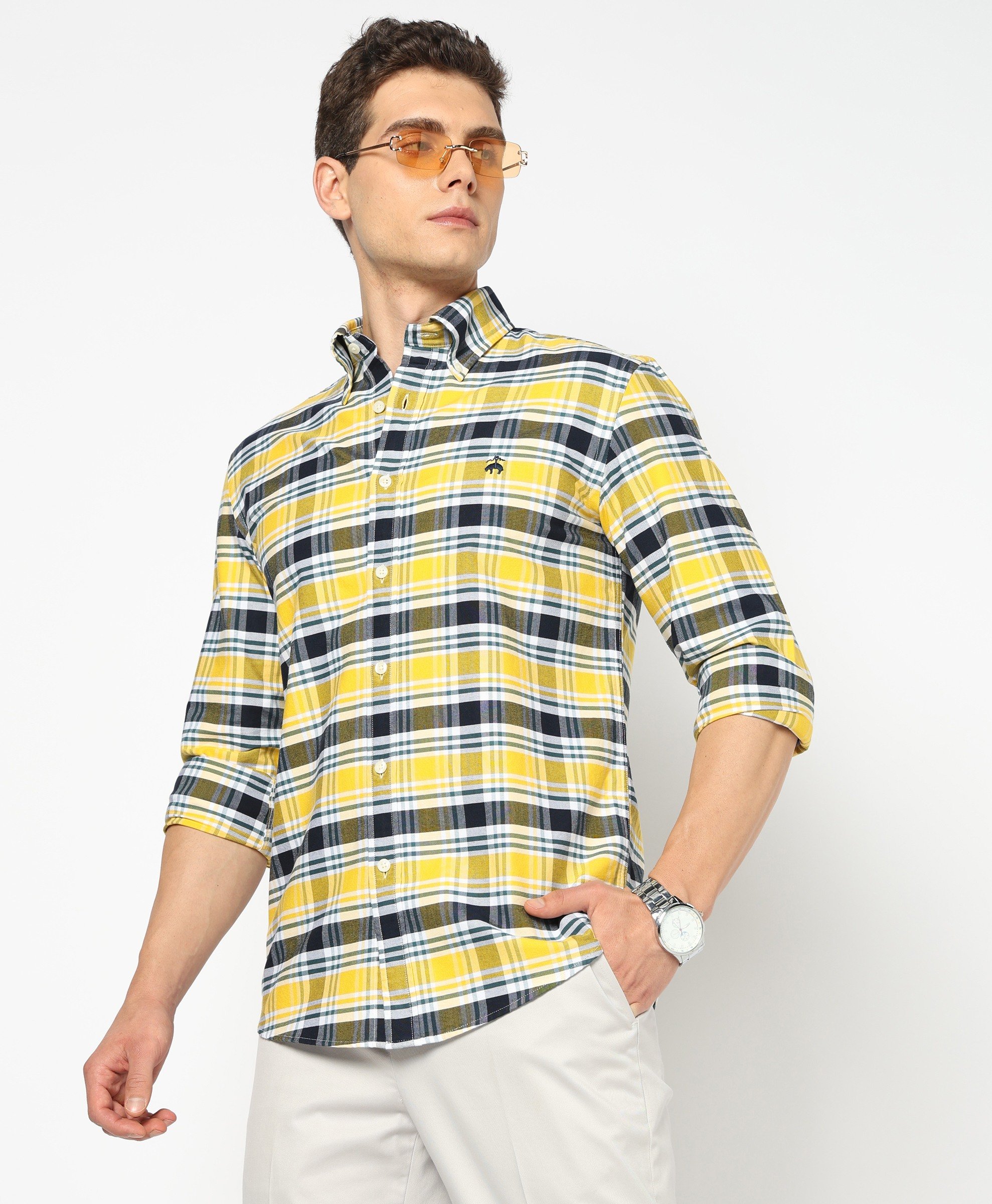 Brooks Brothers | Regular Fitted Oxford Check Sports Shirt