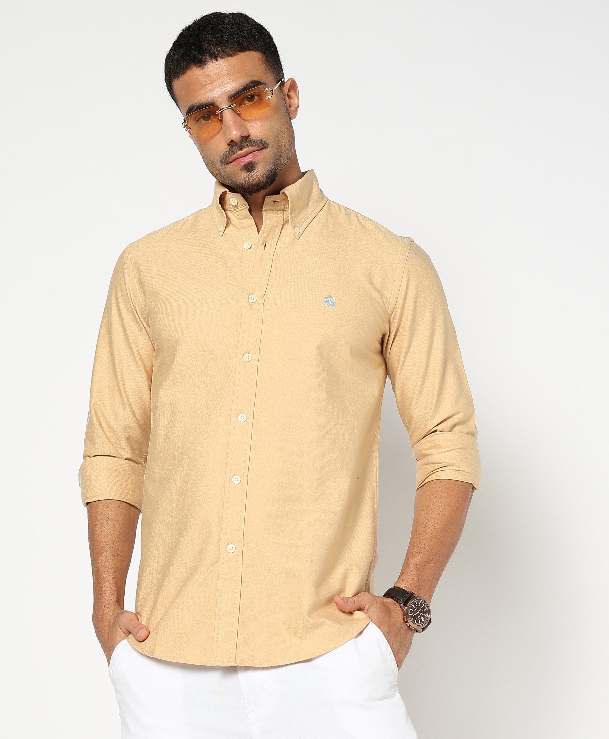 Brooks Brothers | Regular Fitted Oxford Solid Sports Shirt