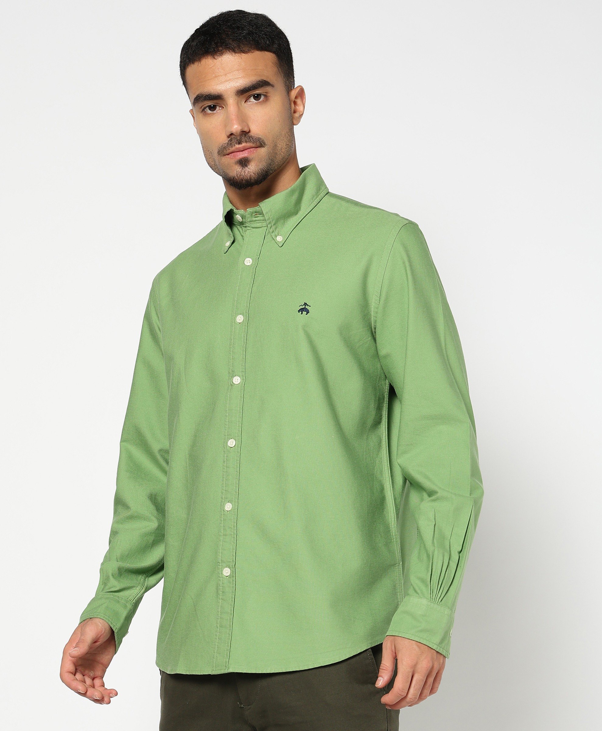 Brooks Brothers | Regular Fitted Oxford Solid Sports Shirt